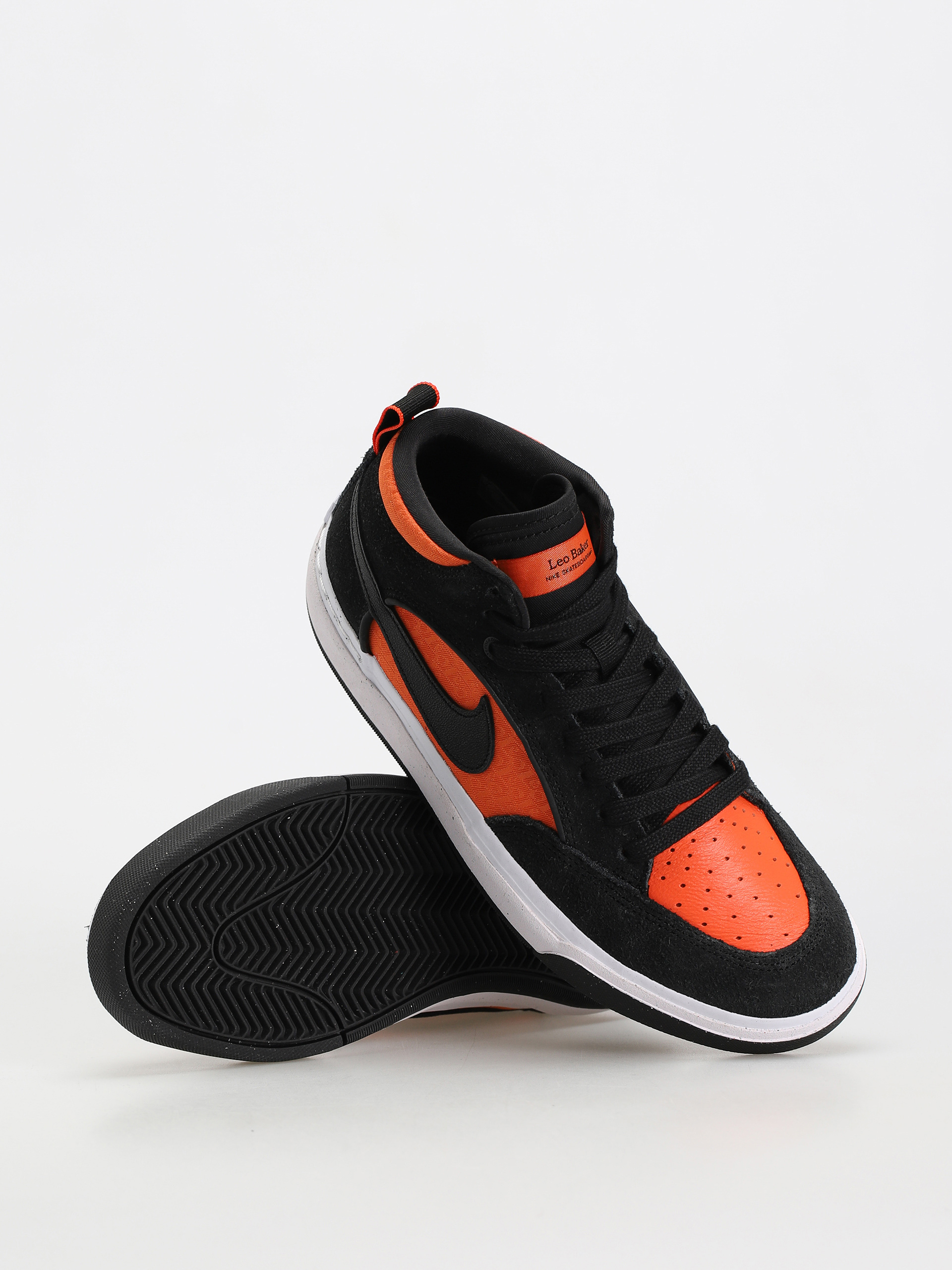 Pantofi Nike SB React Leo (black/black orange electro orange)