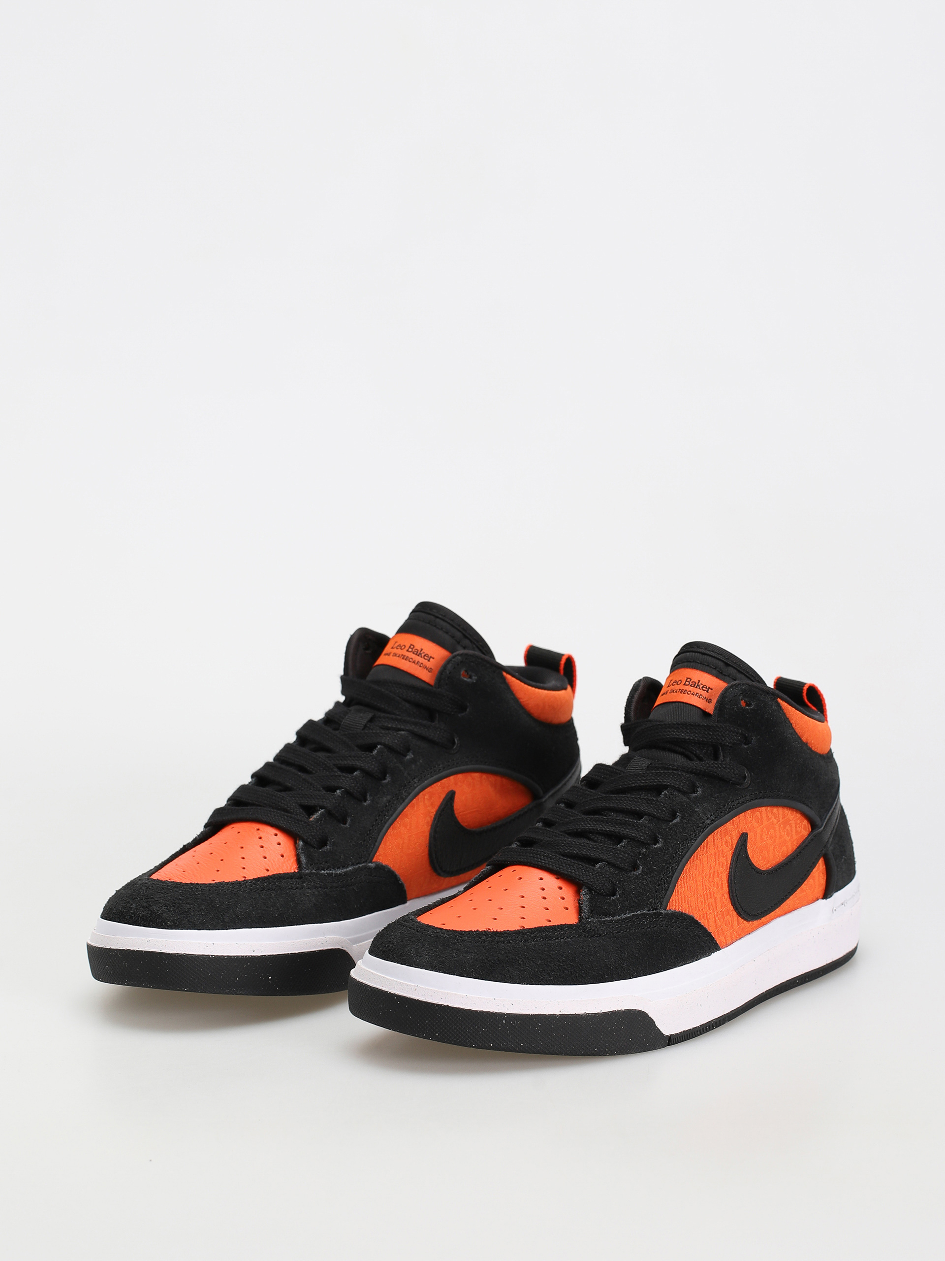 Pantofi Nike SB React Leo (black/black orange electro orange)