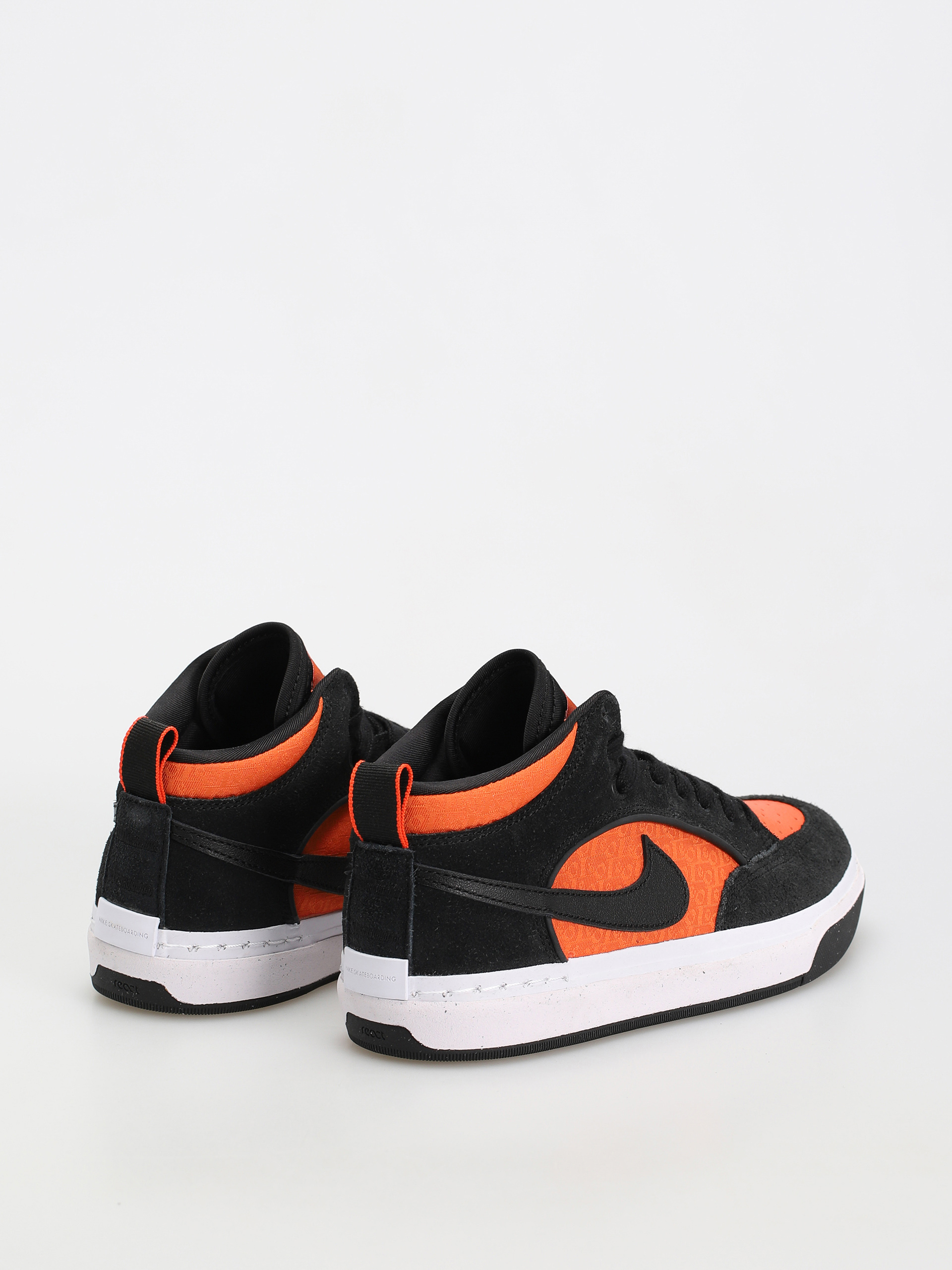 Pantofi Nike SB React Leo (black/black orange electro orange)