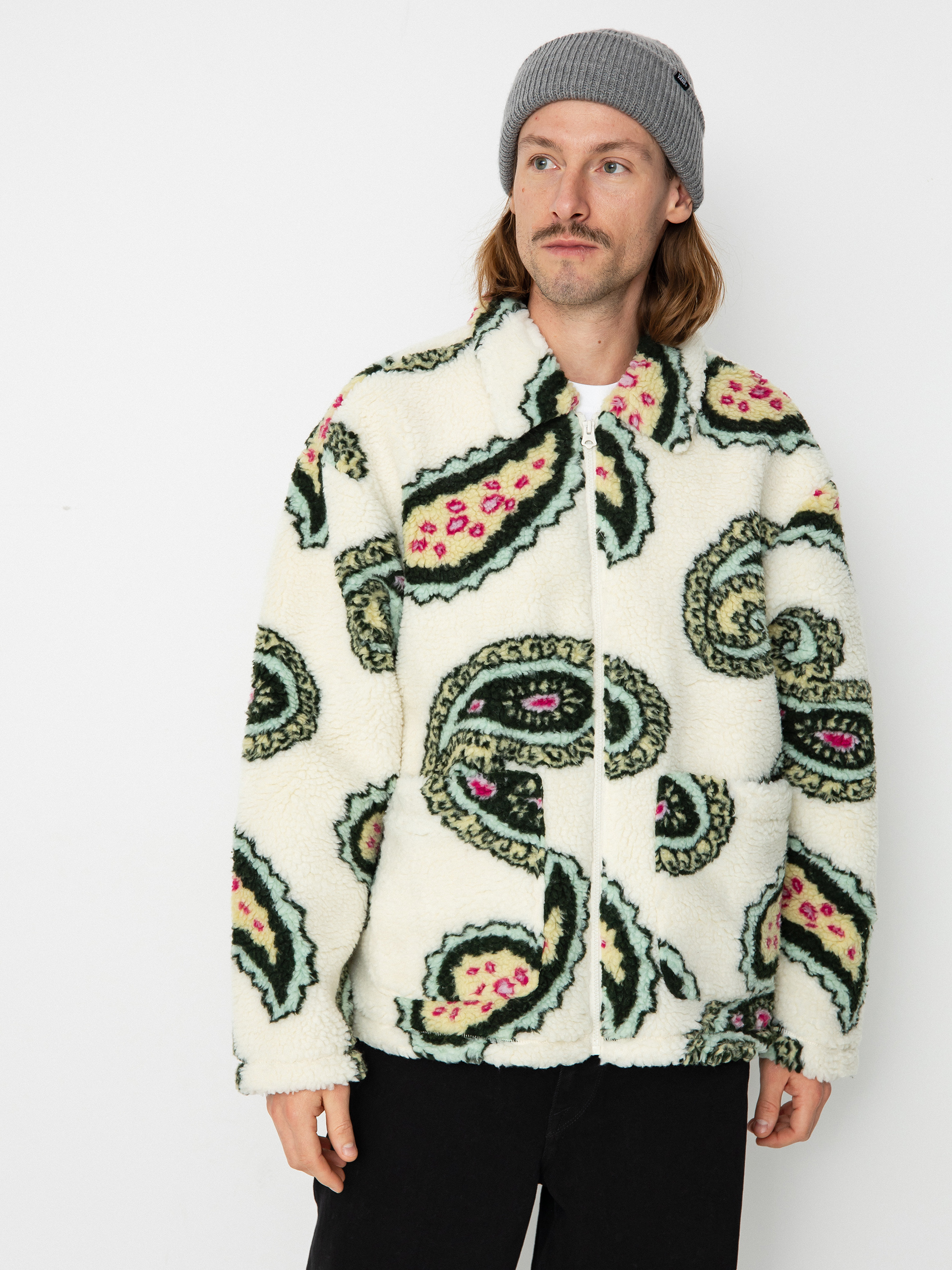 Geacă OBEY Paisley Sherpa (unbleached multi)