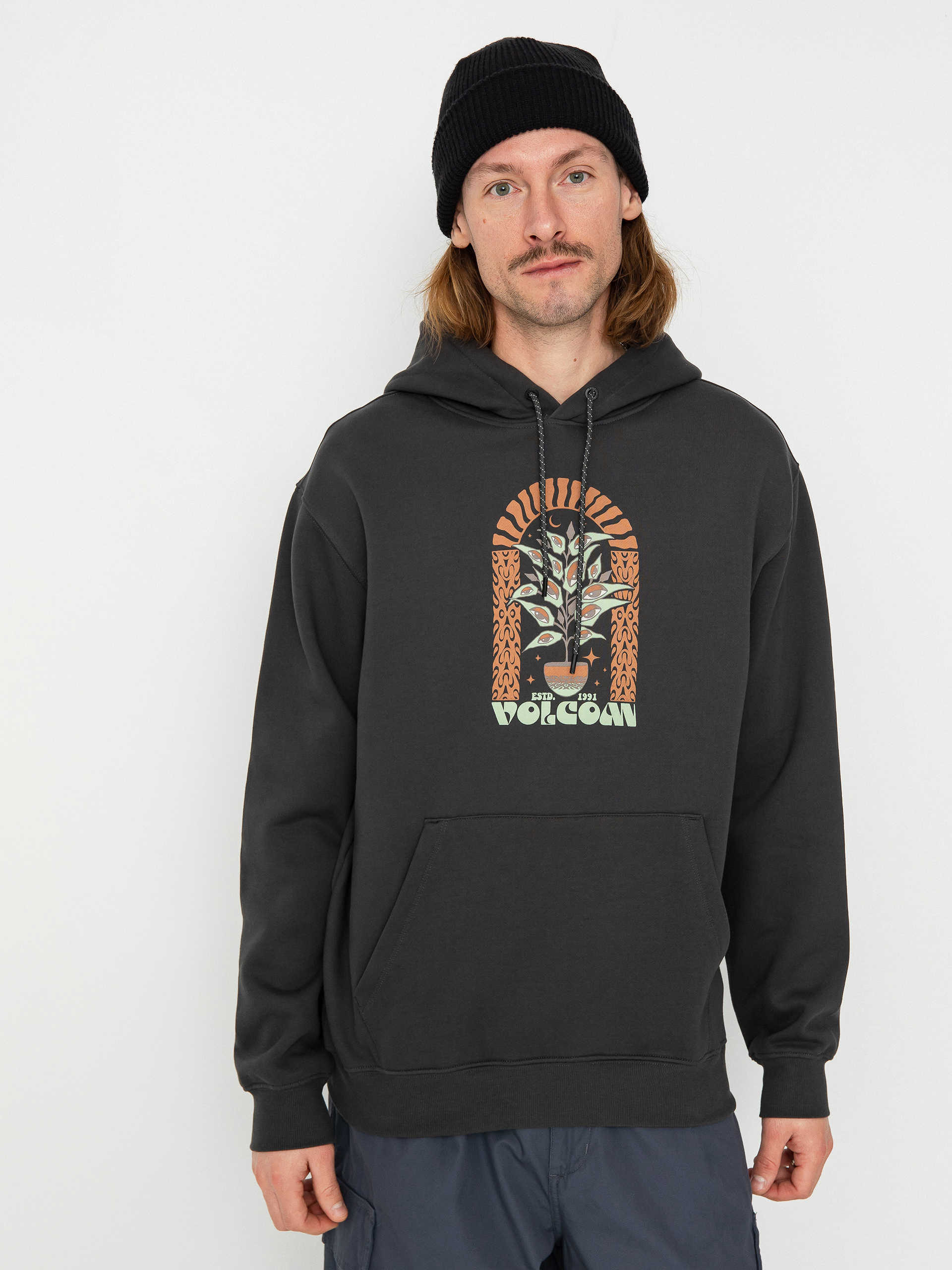 Hanorac cu glugă Volcom Earth Tripper HD (stealth)