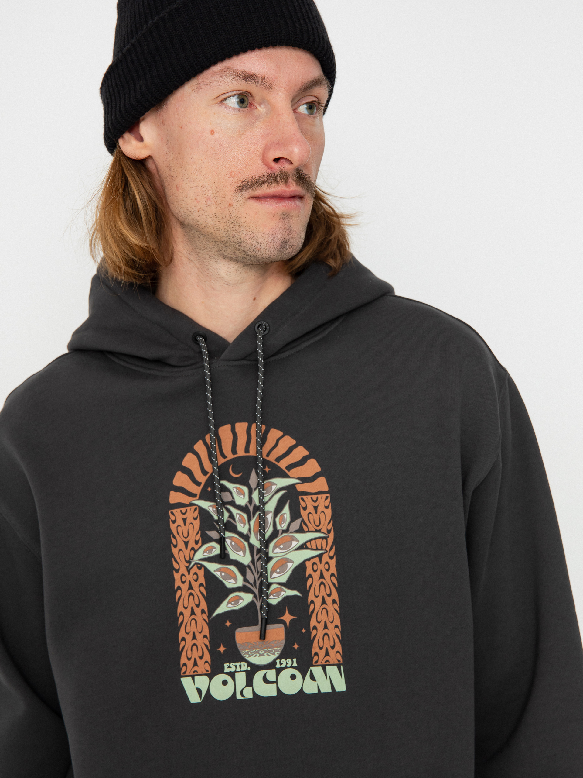 Hanorac cu glugă Volcom Earth Tripper HD (stealth)