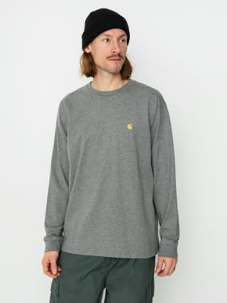 Longsleeve Carhartt WIP Chase (dark grey heather/gold)