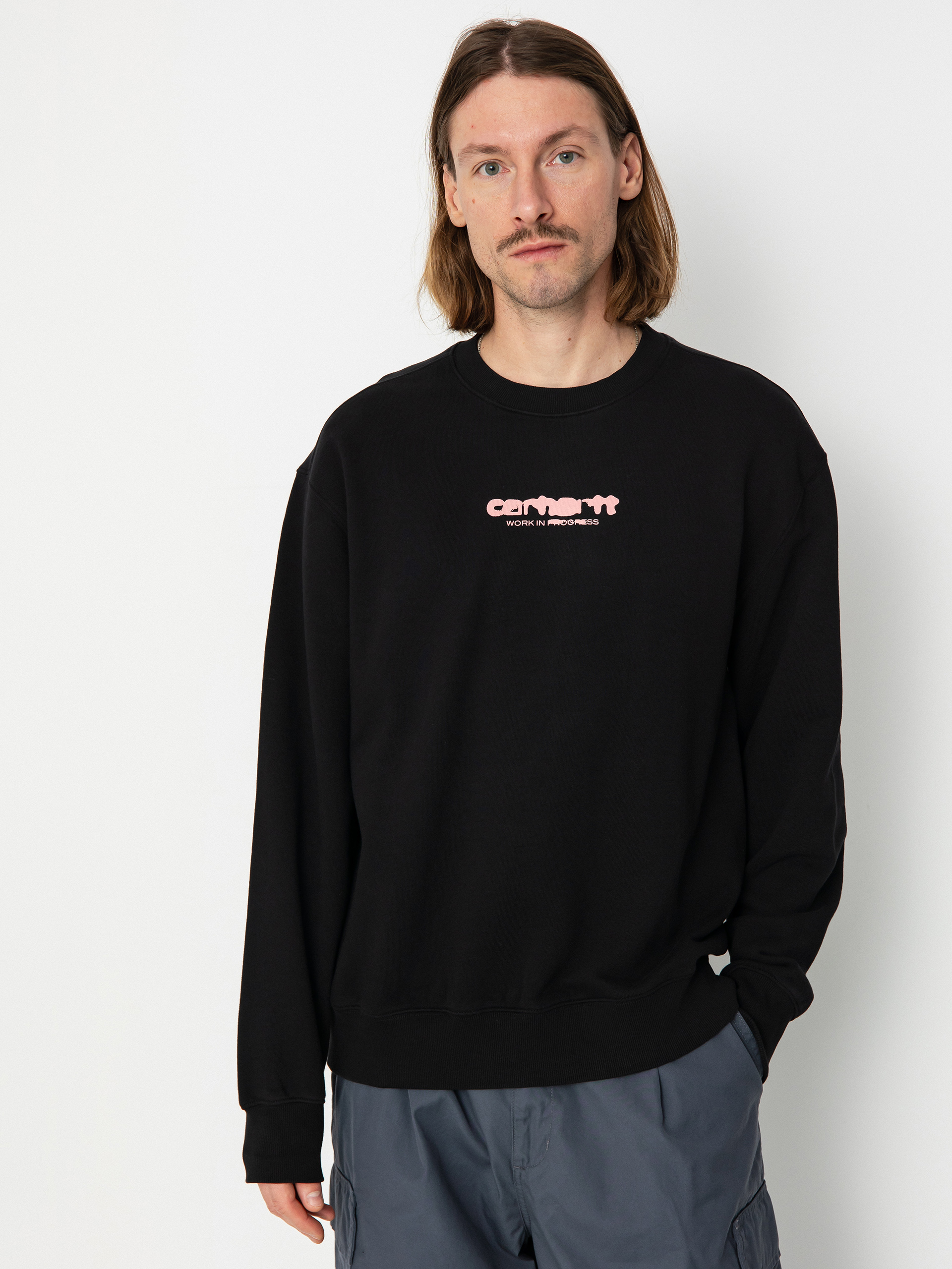 Hanorac Carhartt WIP Ink Bleed (black/pink)