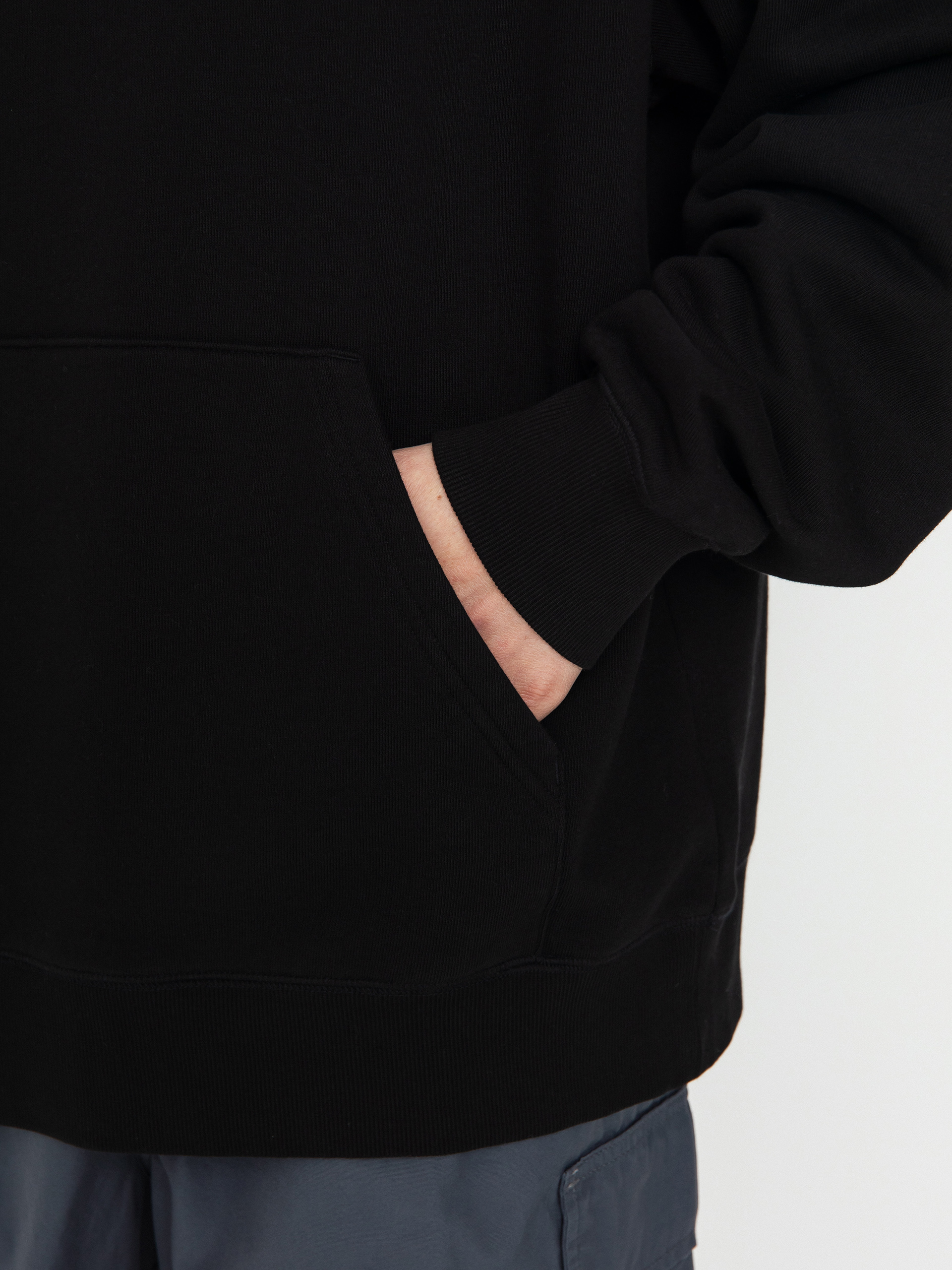 Hanorac cu glugă Carhartt WIP Hocus Pocus HD (black/white)