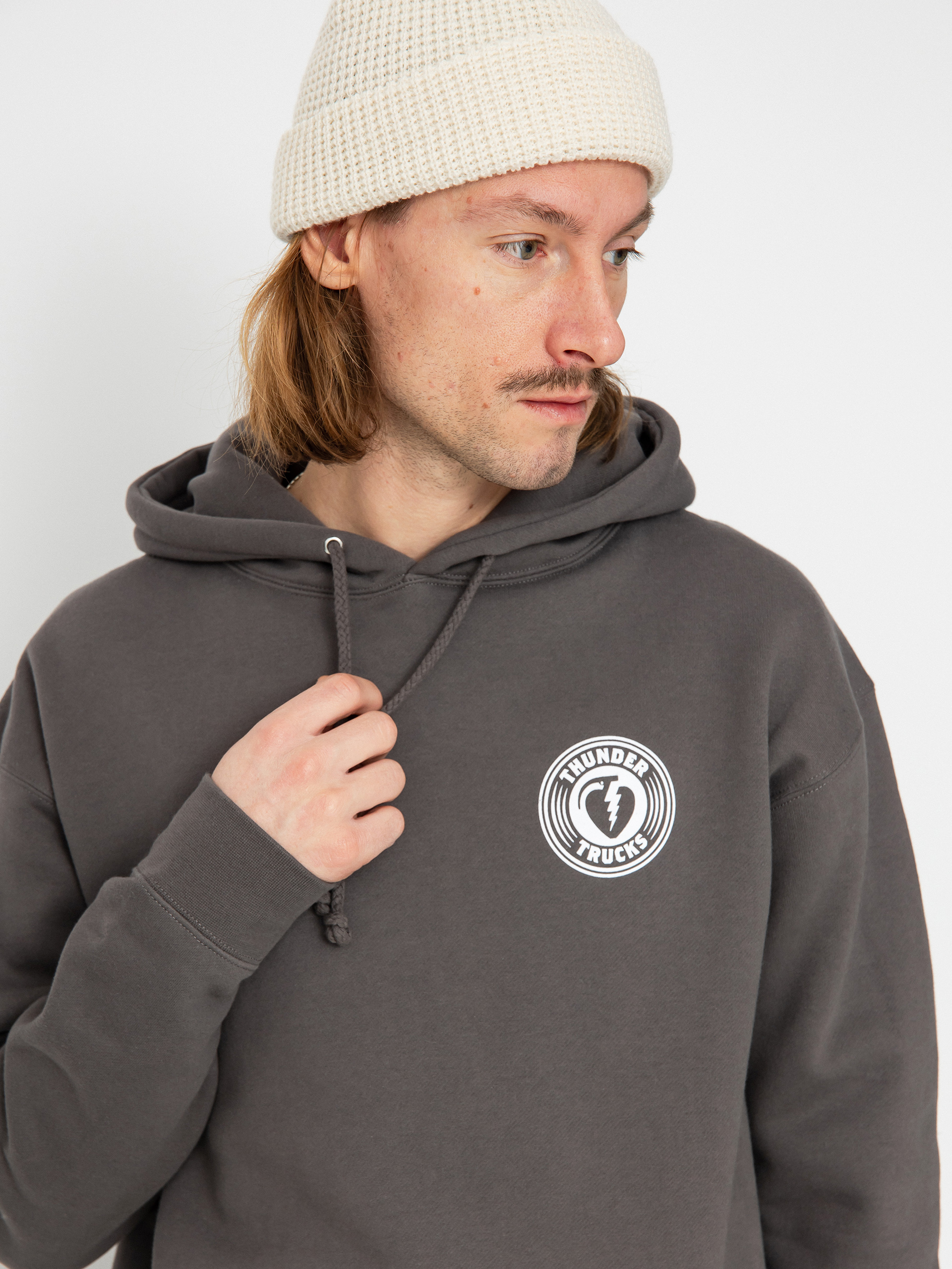 Hanorac cu glugă Thunder Chrgd Grenade HD (charcoal/white)