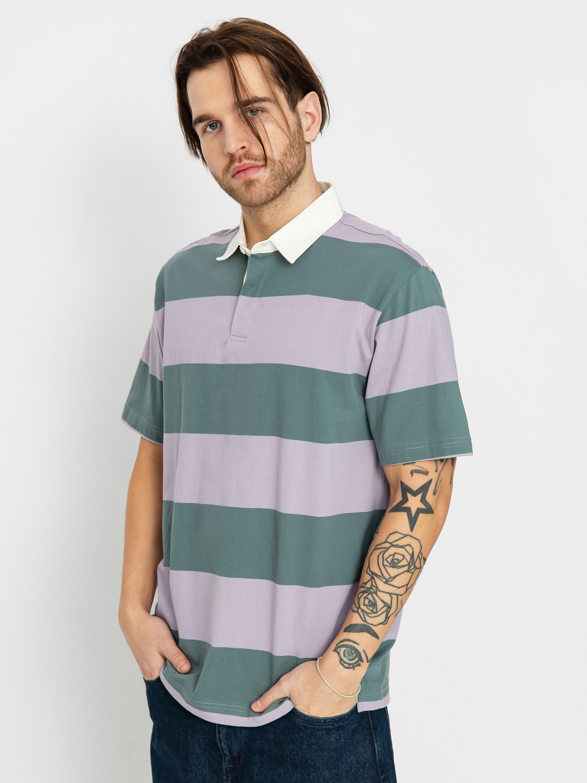Tricou polo Element Reedsport (lavender gray)