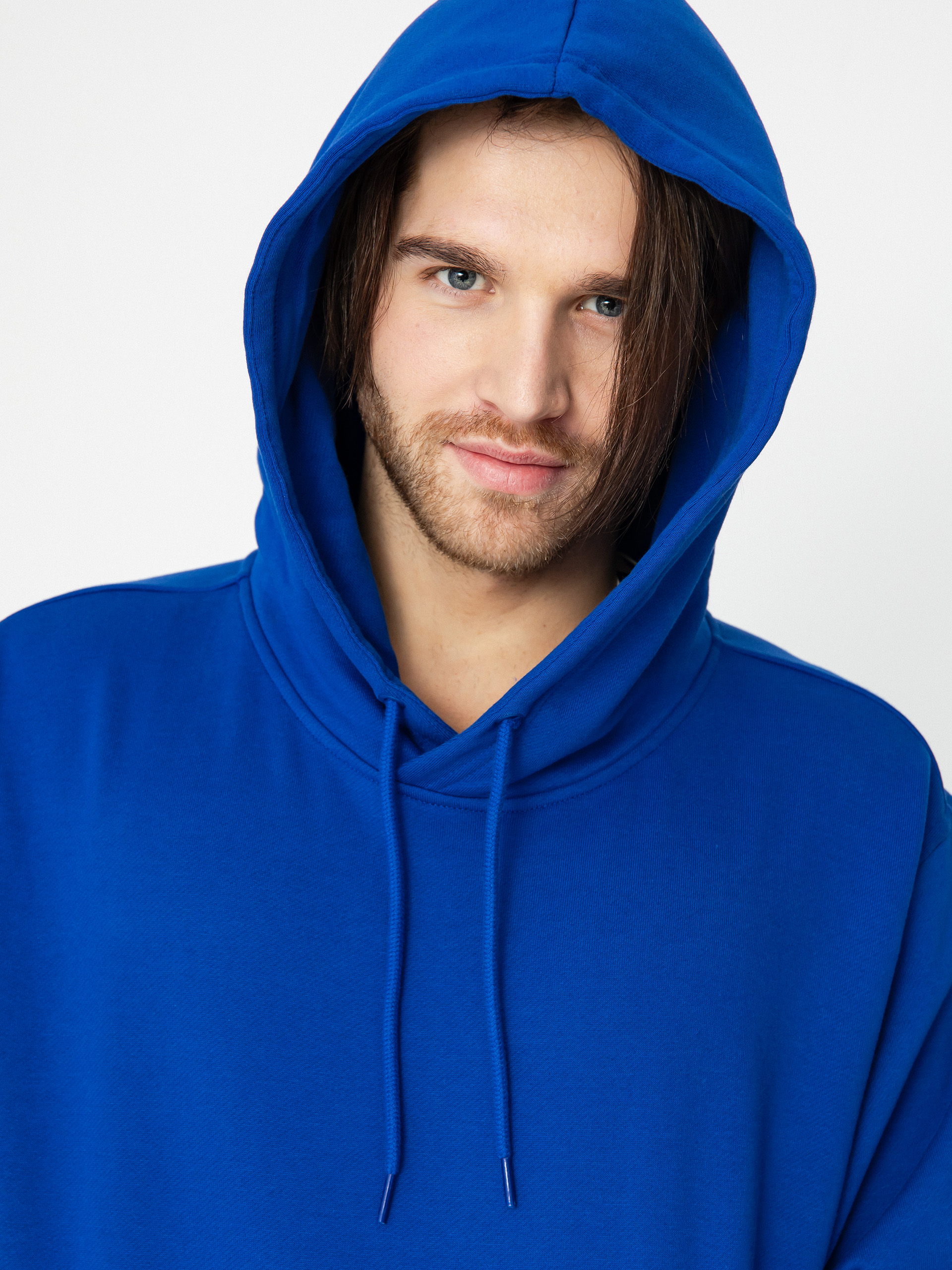 Hanorac cu glugă adidas Shmoo G HD (royblu/white/black)