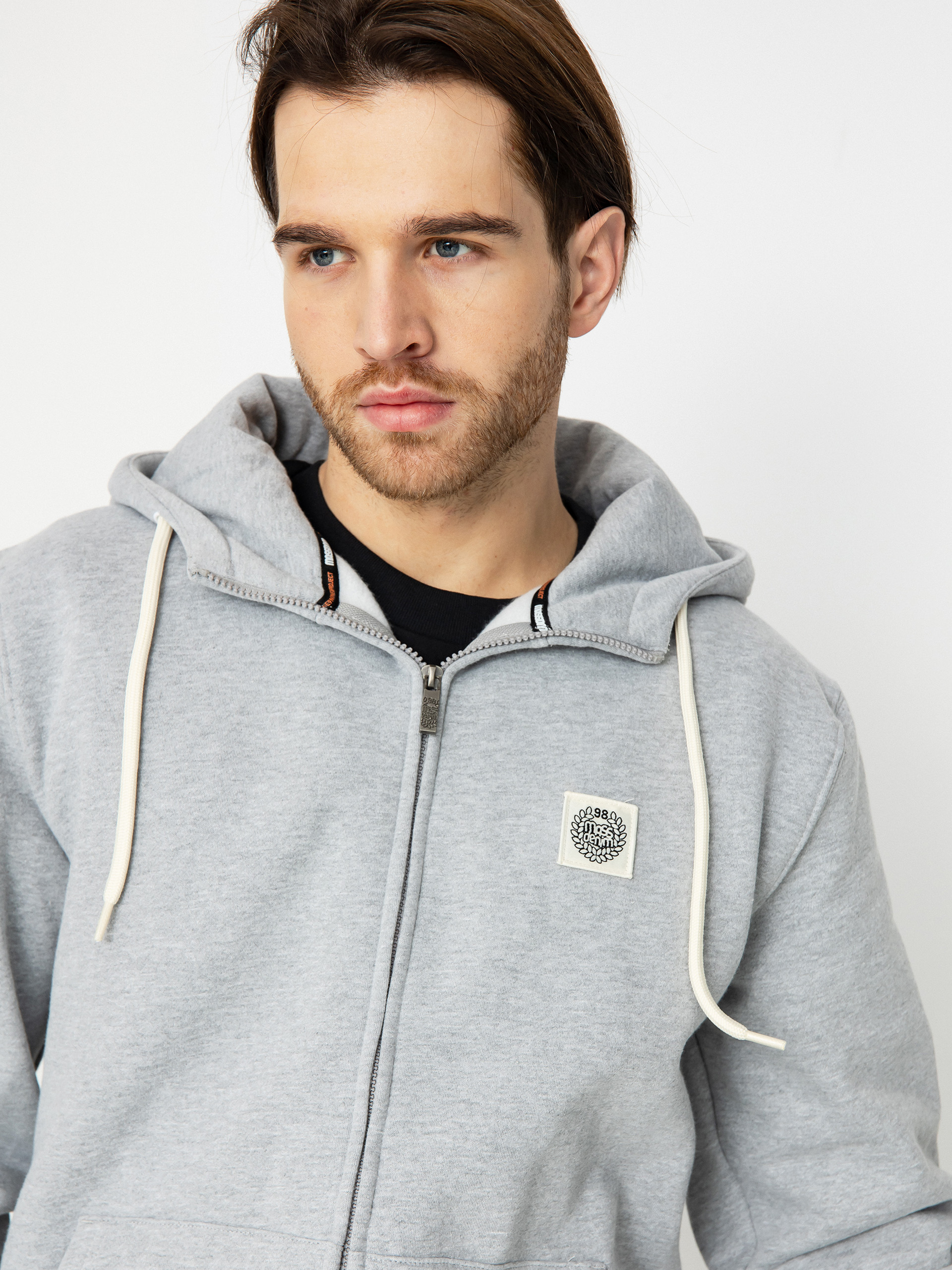 Hanorac cu glugă MassDnm Patch ZHD (lt heather grey)
