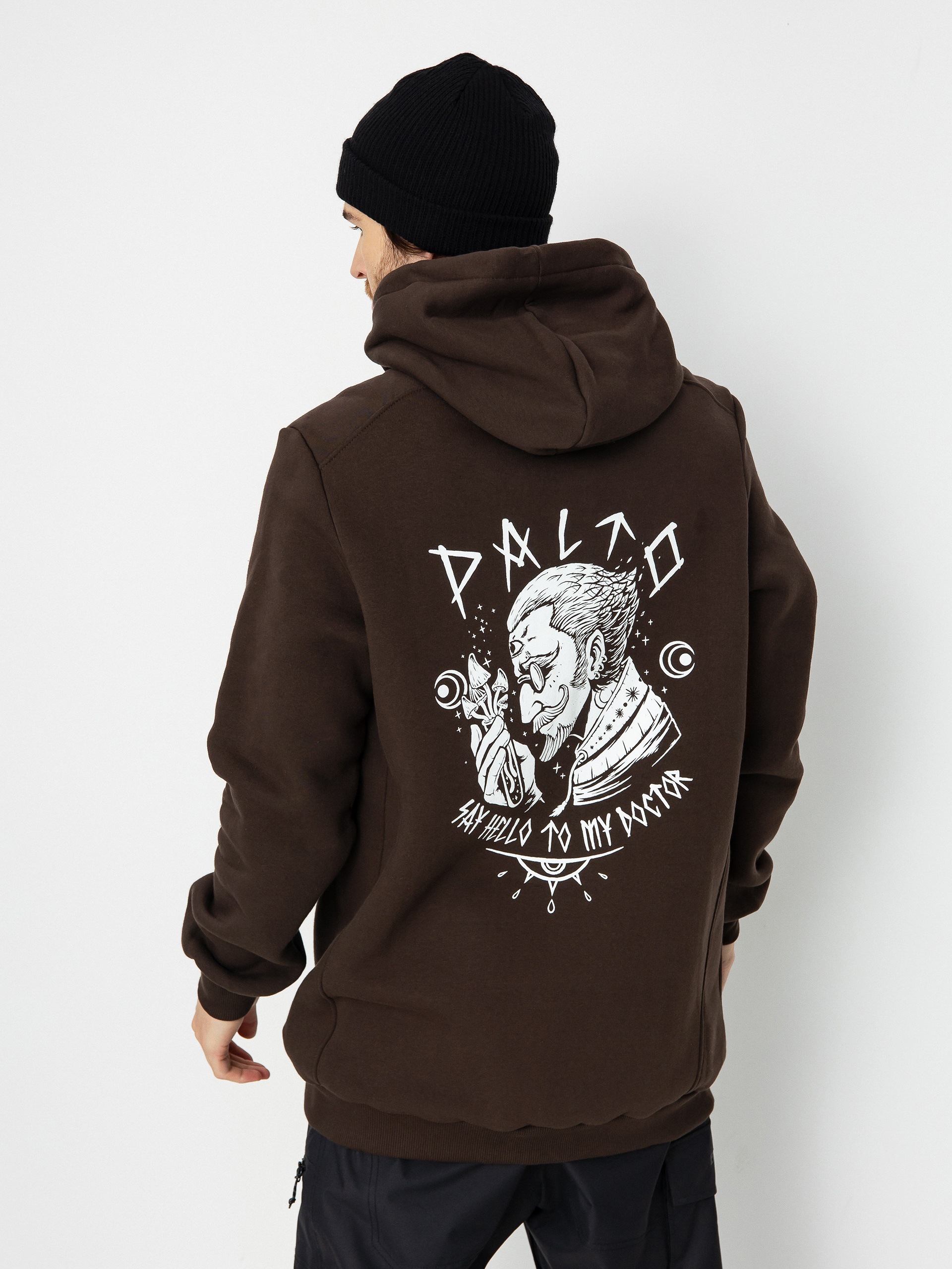 Pentru bărbați Hanorac termic Palto Doctor HD (dark brown)