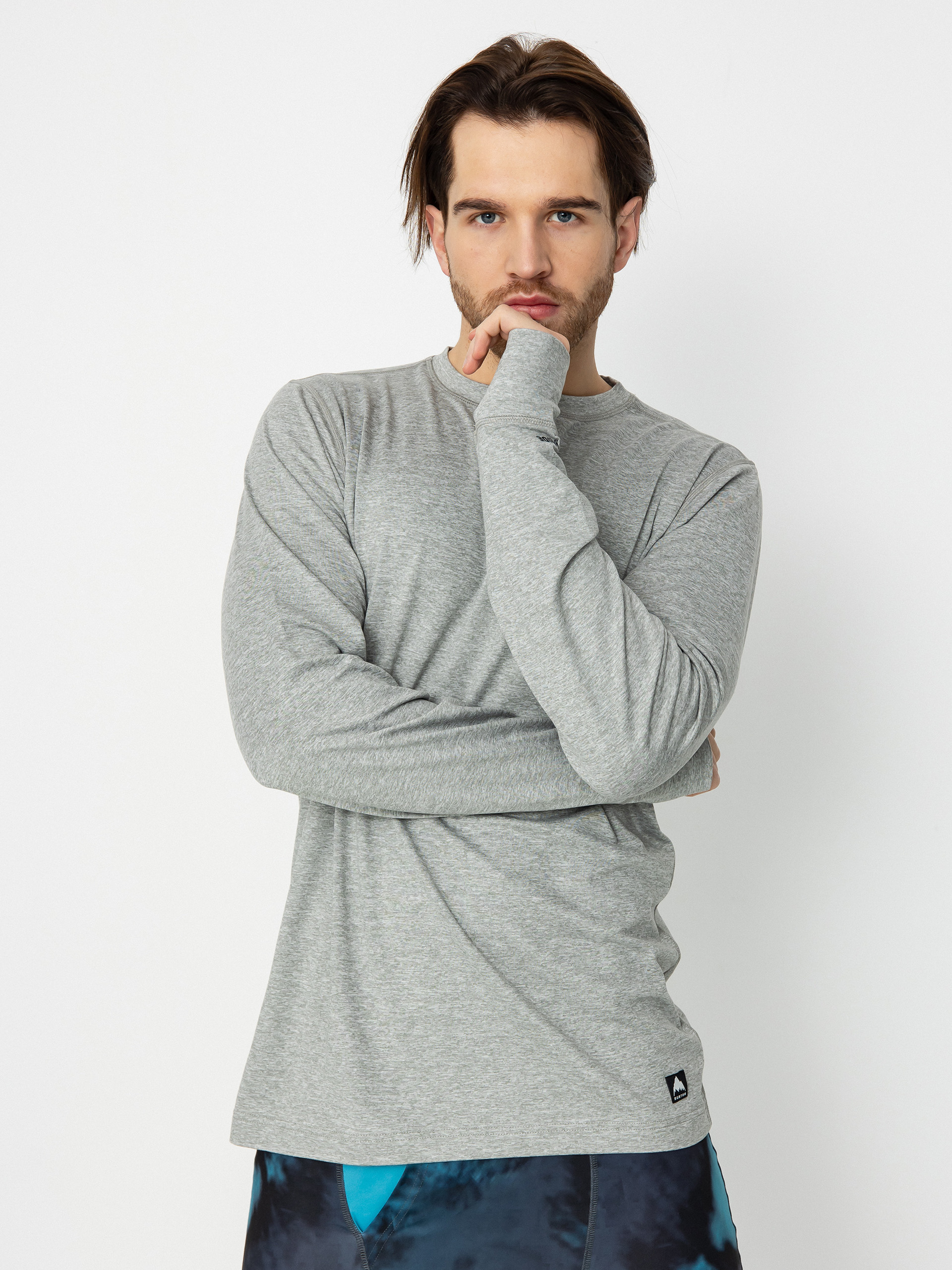 Pentru bărbați Longsleeve Burton Midweight Base Layer (gray heather)