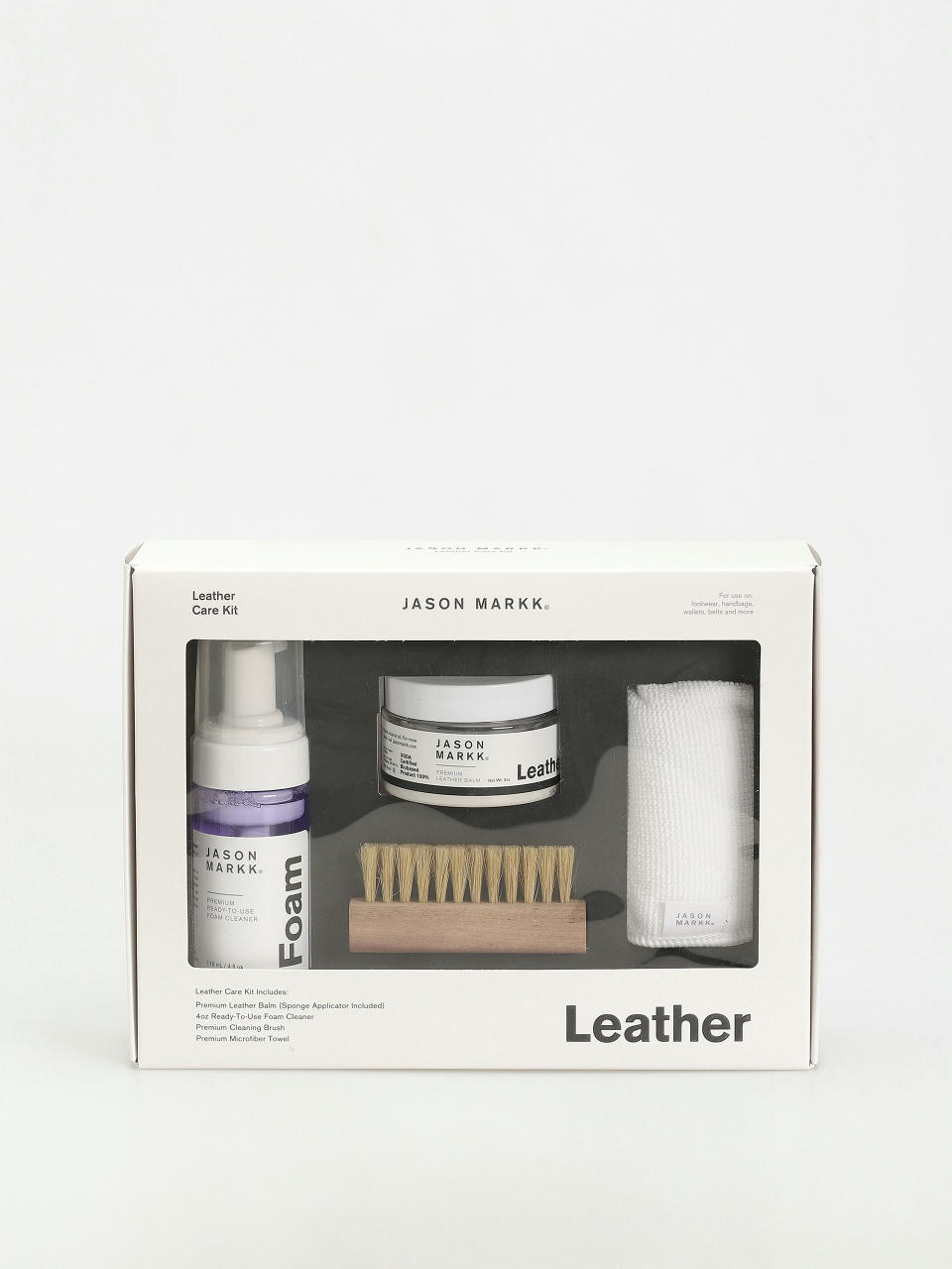 Kit de îngrijire a pielii Jason Markk Leather Care Kit (white)