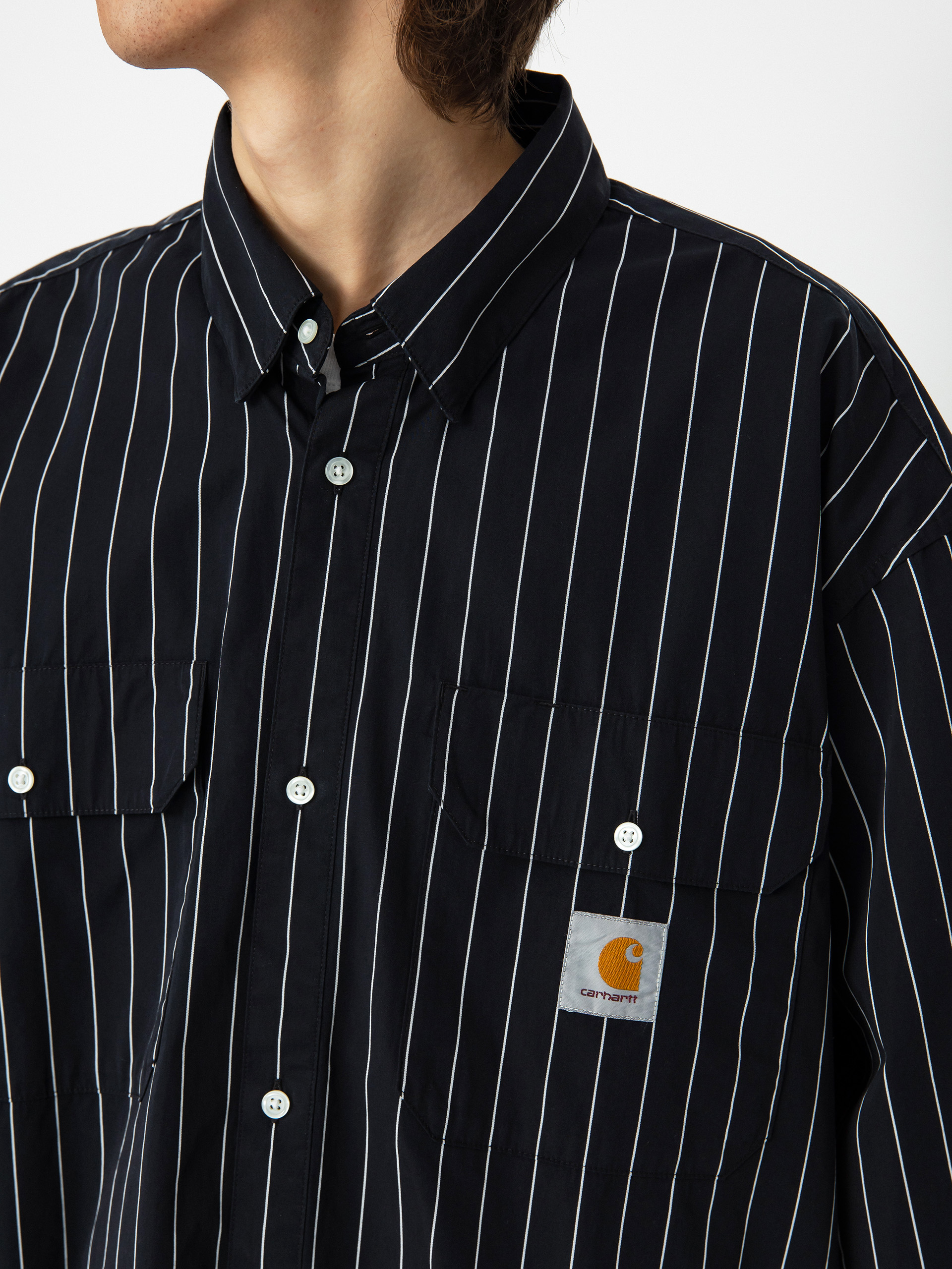 Cămașă Carhartt WIP Orlean (orlean stripe/black/white)