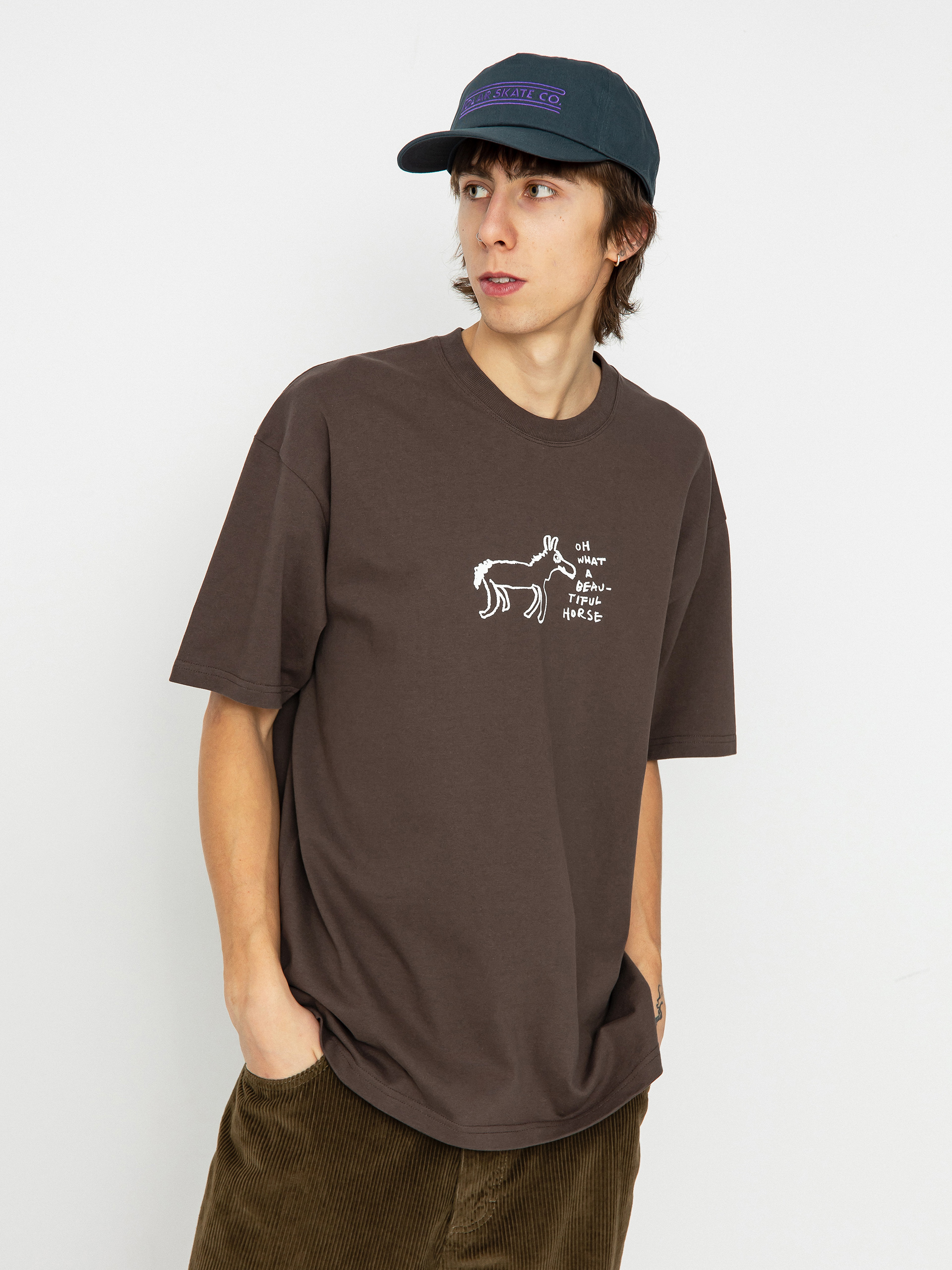 Tricou Polar Skate Beautiful Horses (chocolate)