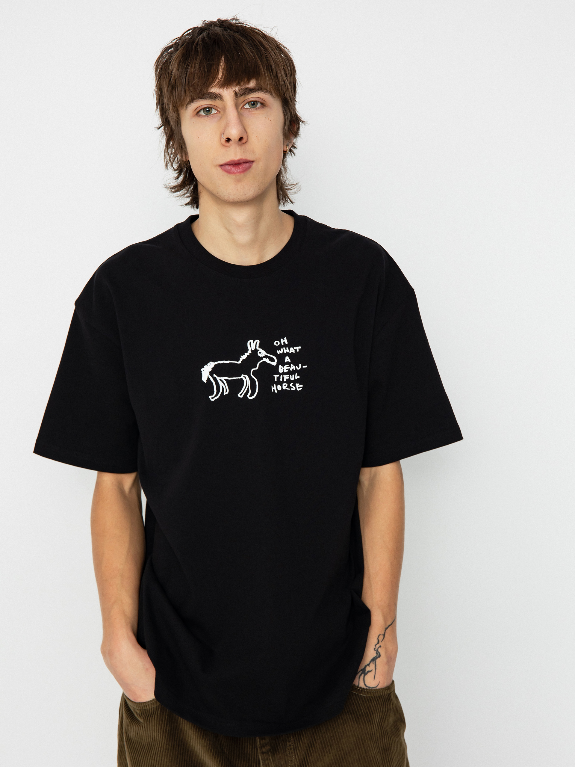 Tricou Polar Skate Beautiful Horses (black)