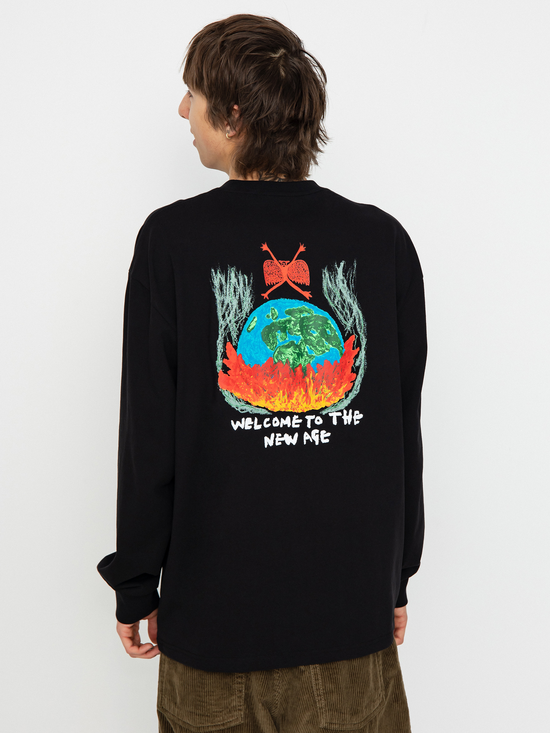 Longsleeve Polar Skate Welcome To The New Age (black)