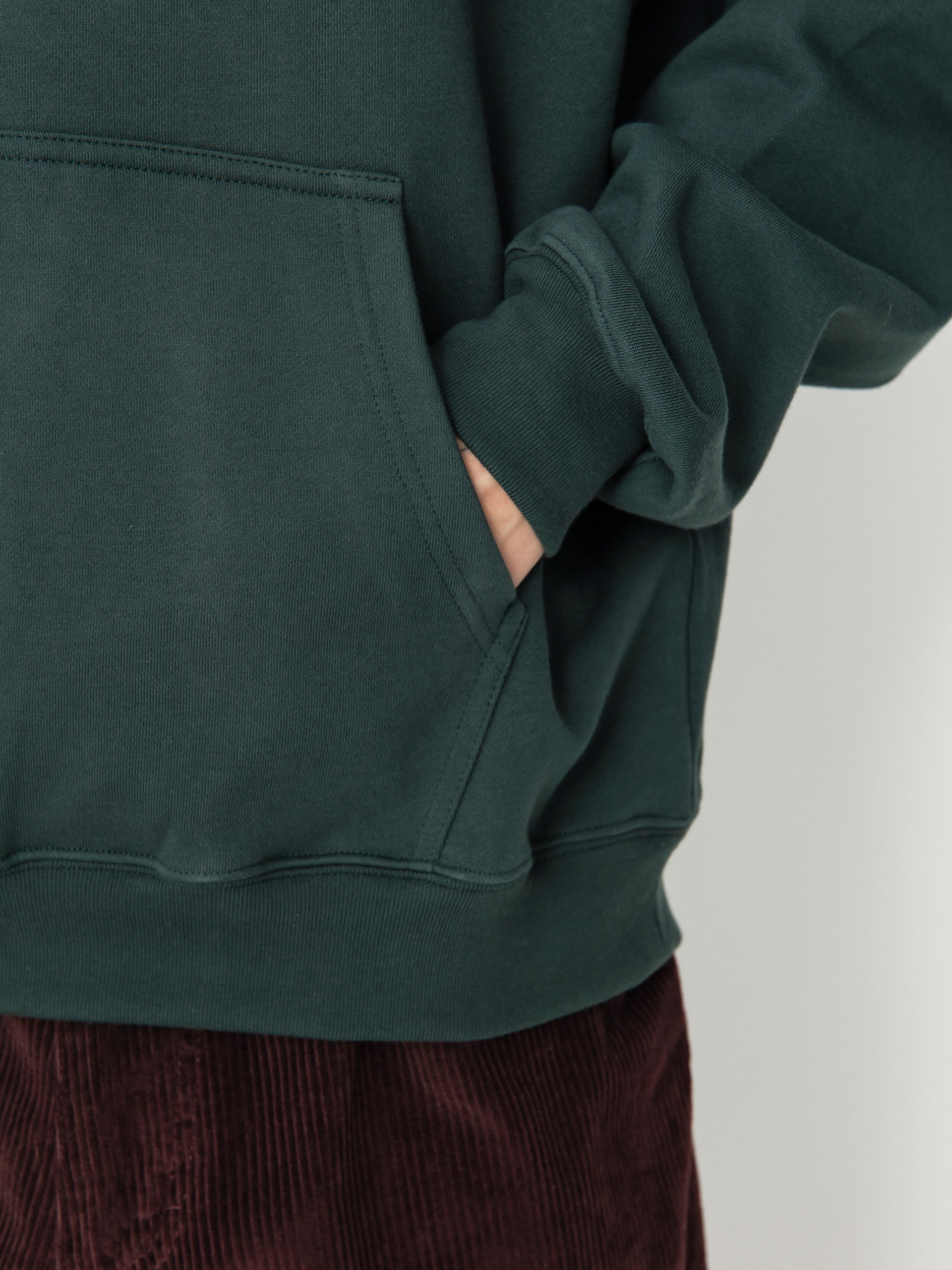 Hanorac cu glugă Polar Skate Stretch Logo Dave HD (dark teal)