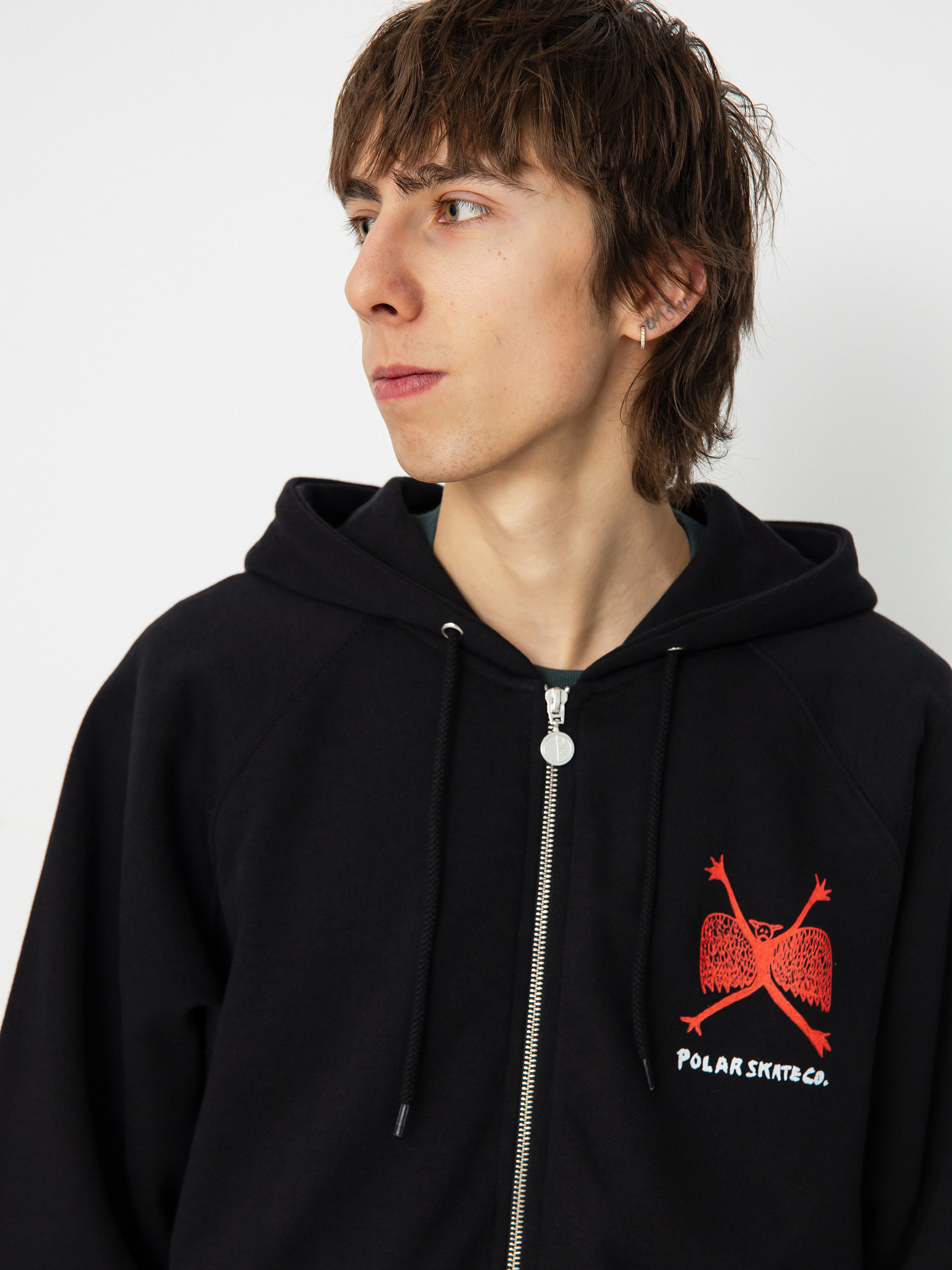 Hanorac cu glugă Polar Skate Welcome To The New Age Default ZHD (black)