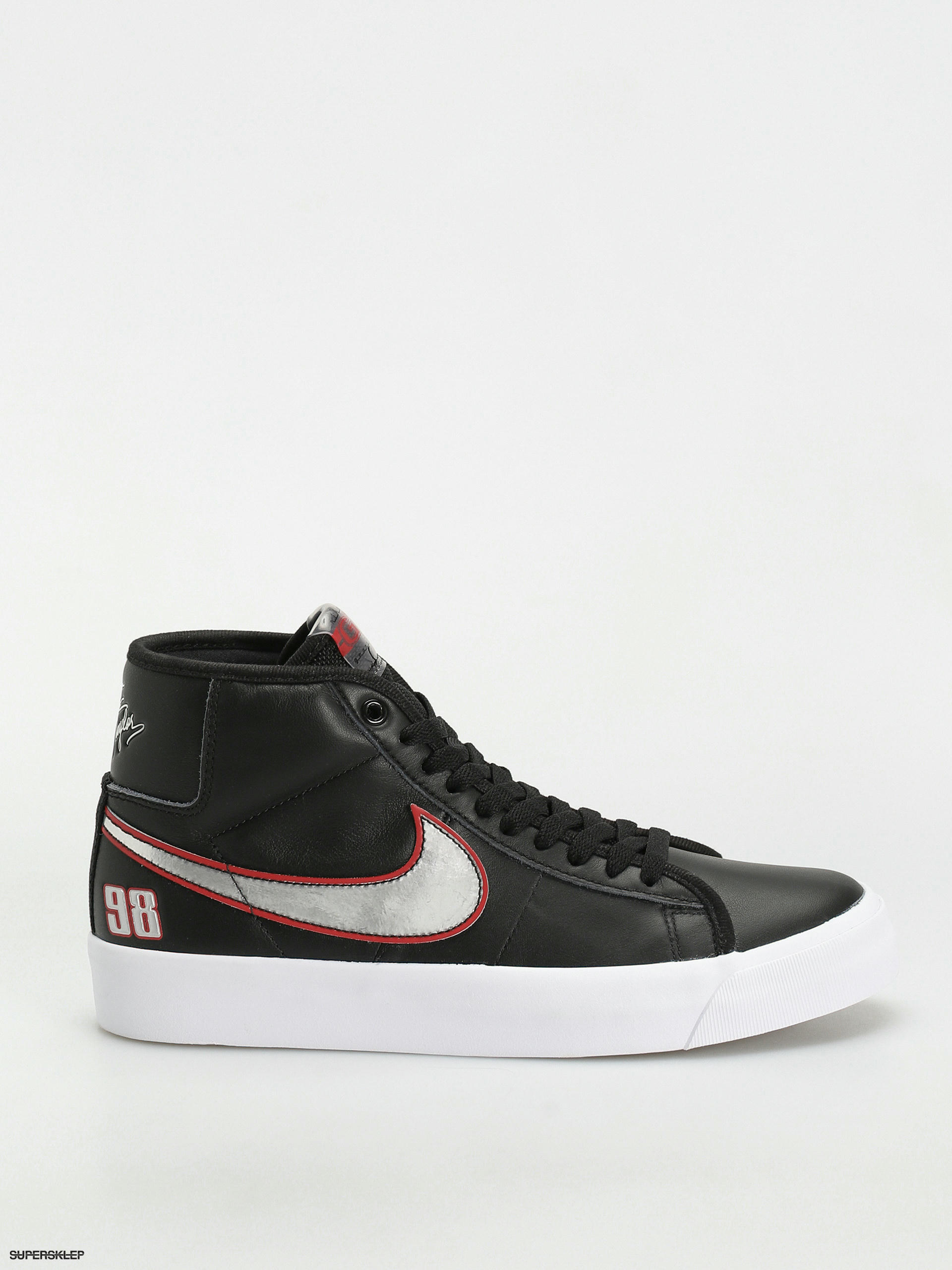 Pantofi Nike SB Zoom Blazer Mid Pro GT - negru (black/metallic silver  university red)