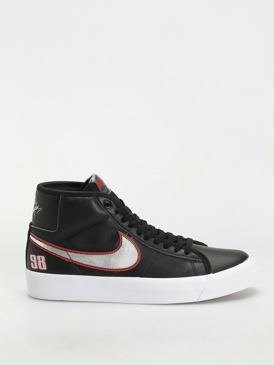 Pantofi Nike SB Zoom Blazer Mid Pro GT (black/metallic silver university red)