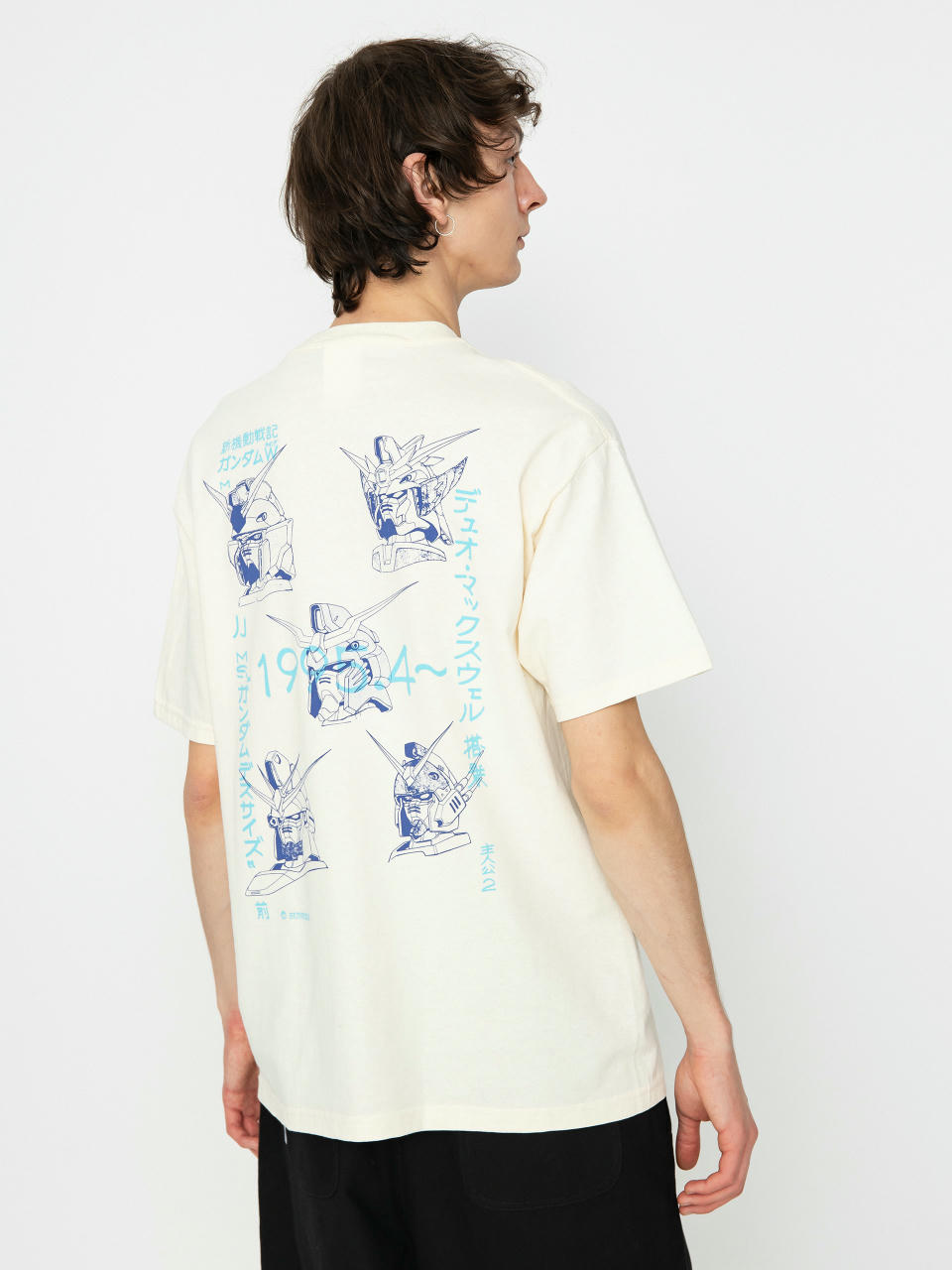 Tricou HUF Gundam Wing Heads (bone)