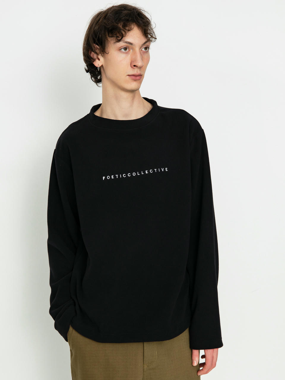 Hanorac Poetic Collective Fleece Crew (black)