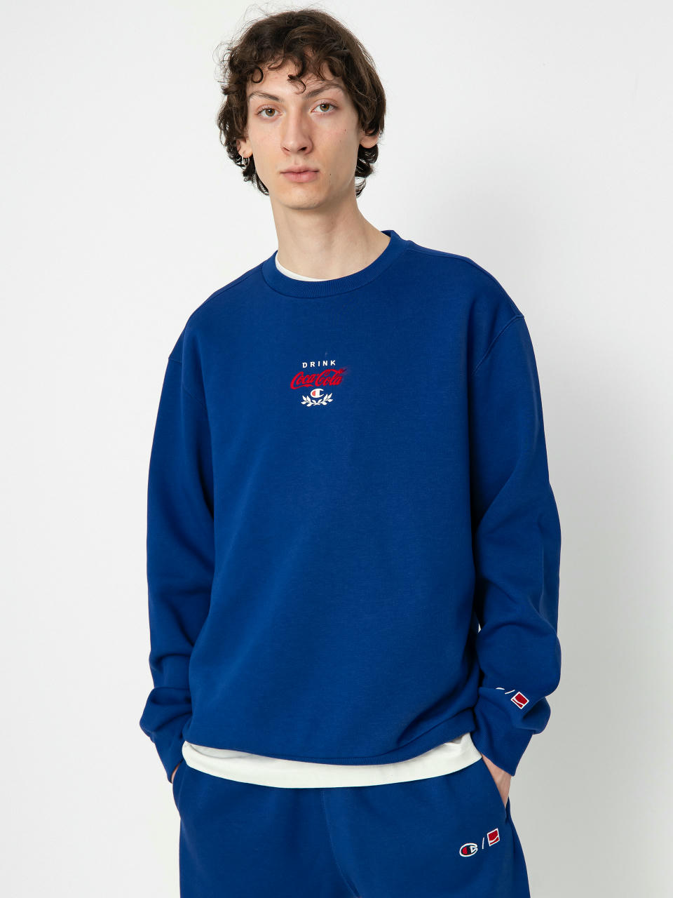 Hanorac Champion X Coca Cola Crewneck Sweatshirt 220181 (bwb)