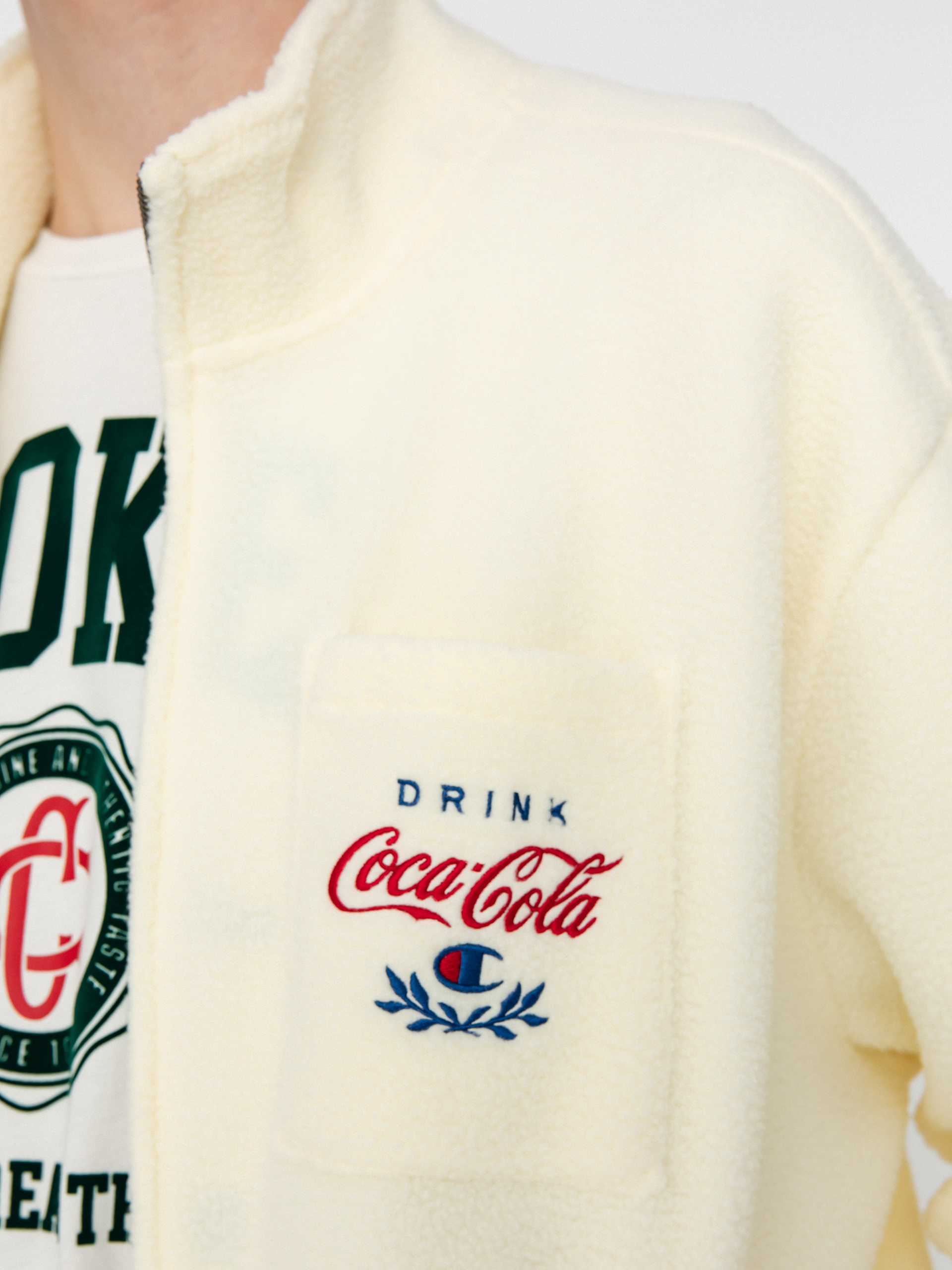 Pentru bărbați Hanorac din fleece Champion X Coca Cola Full Zip Top 220187 (ofw)