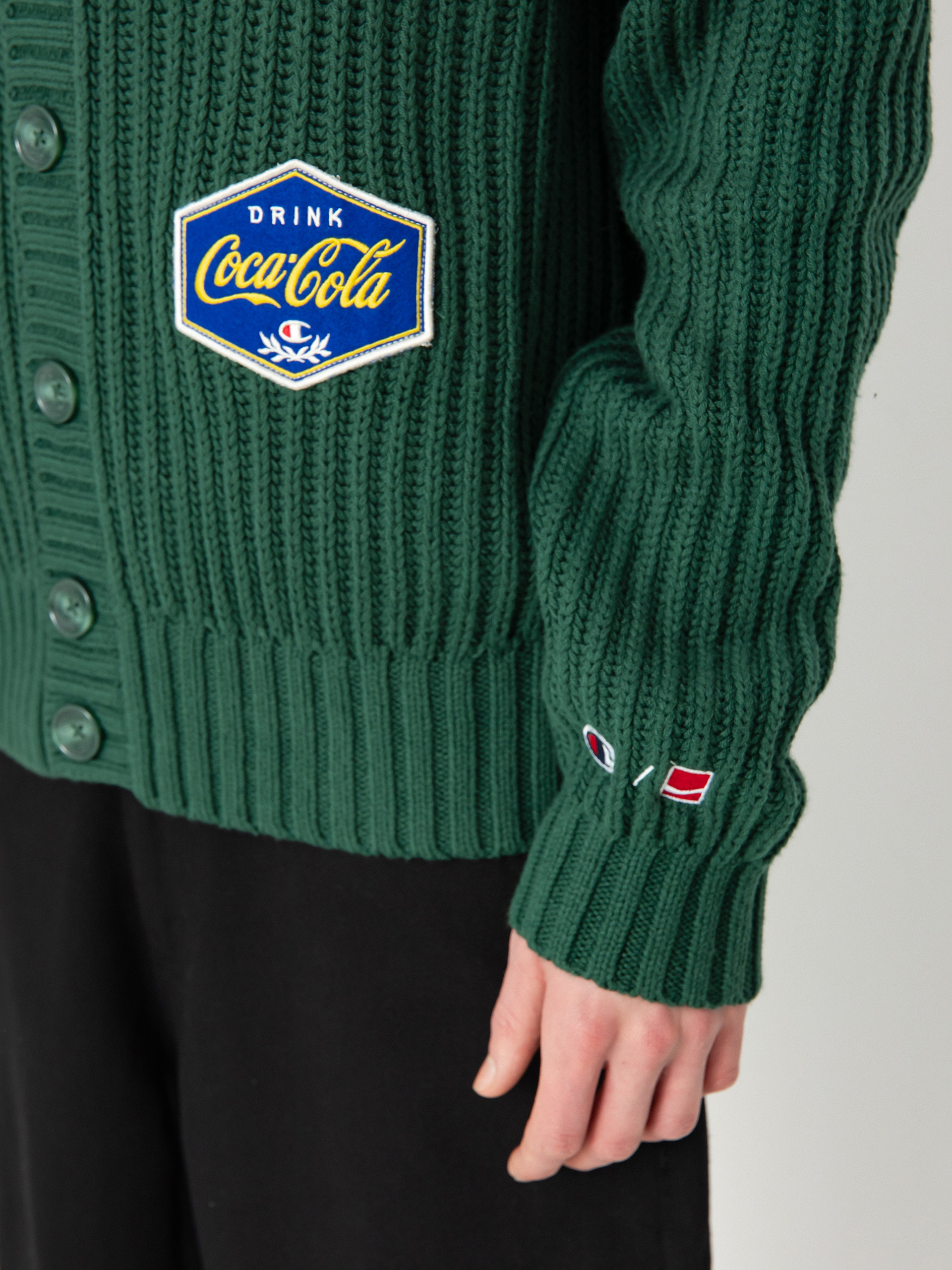 Pulover Champion X Coca Cola Cardigan Top 220192 (hlg/loy)