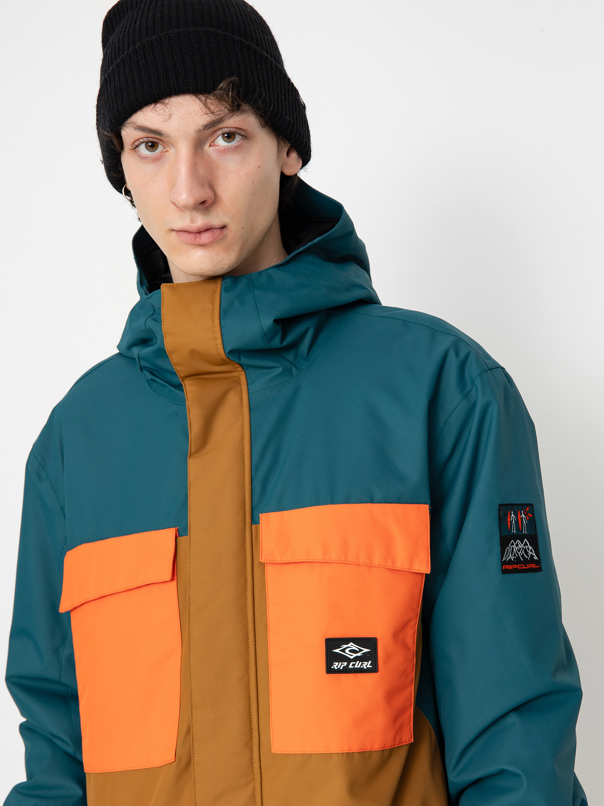 Pentru bărbați Geacă de snowboard Rip Curl Pinnacle (blue green)