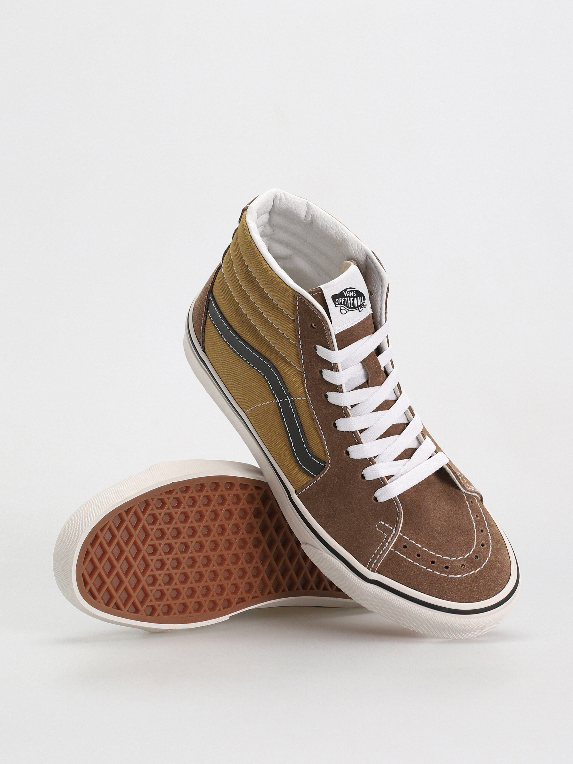 Pantofi Vans Sk8 Hi (canvas/suede pop brown/multi)