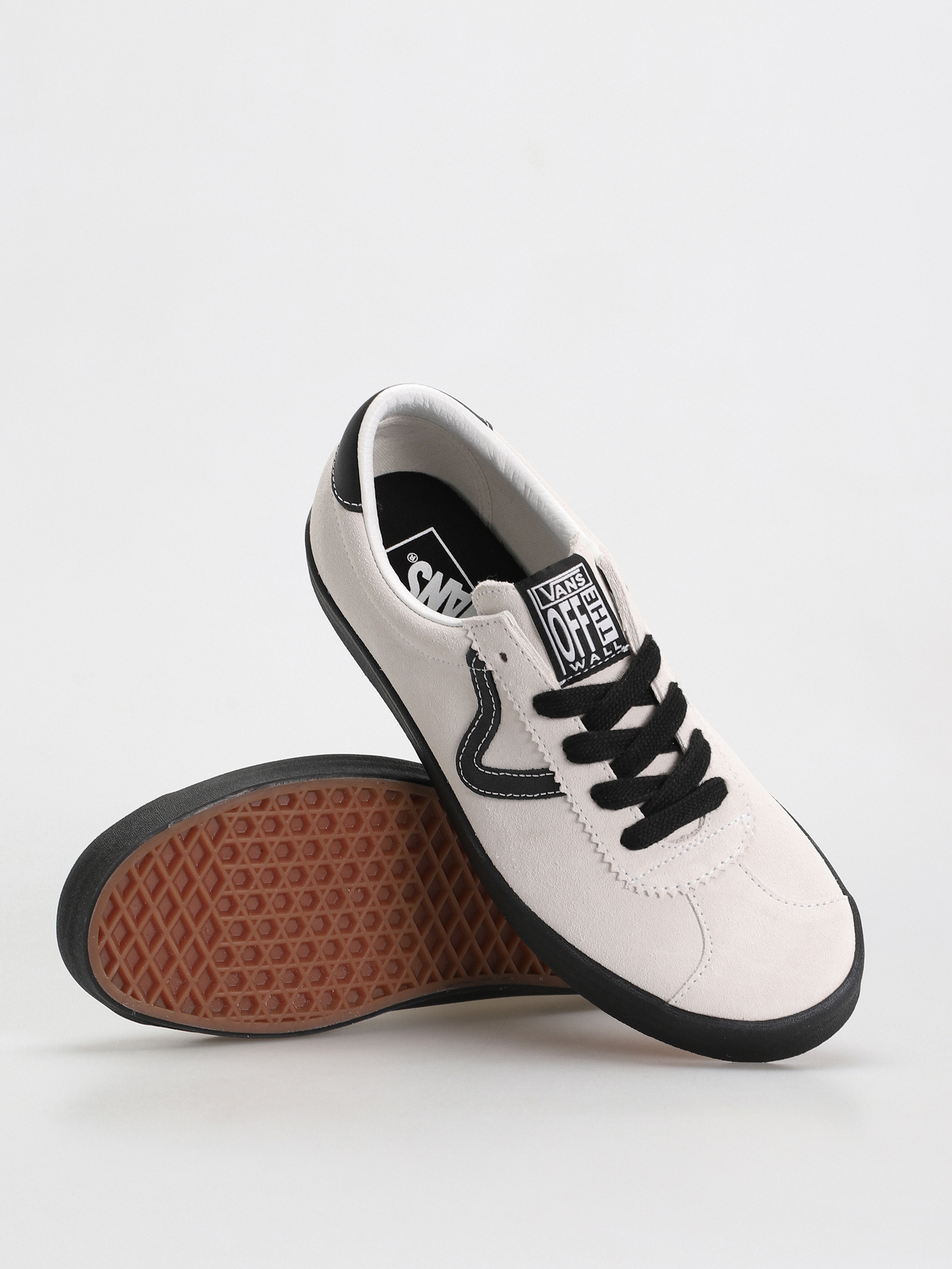 Pantofi Vans Sport Low (suede white/black)