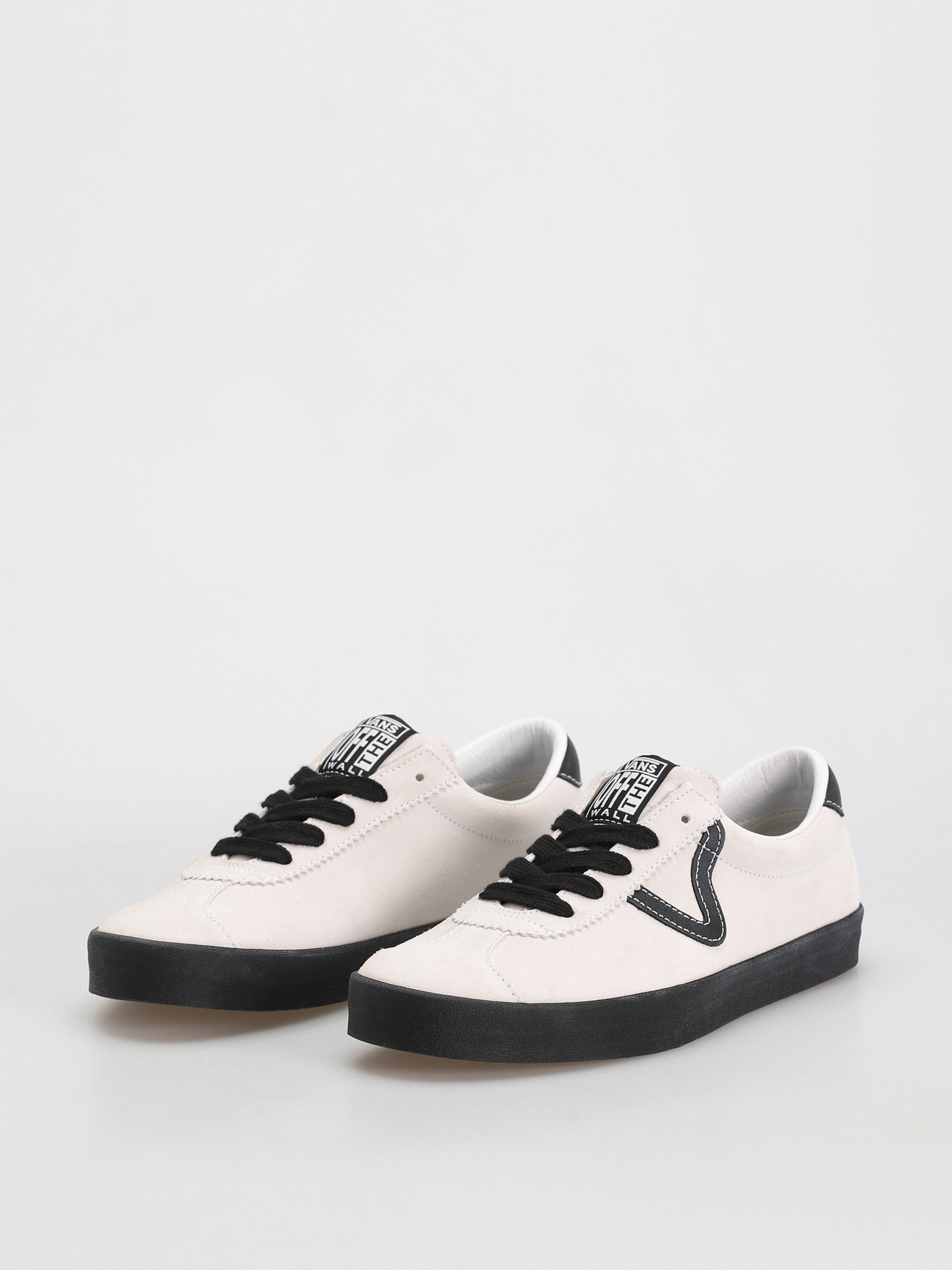 Pantofi Vans Sport Low (suede white/black)