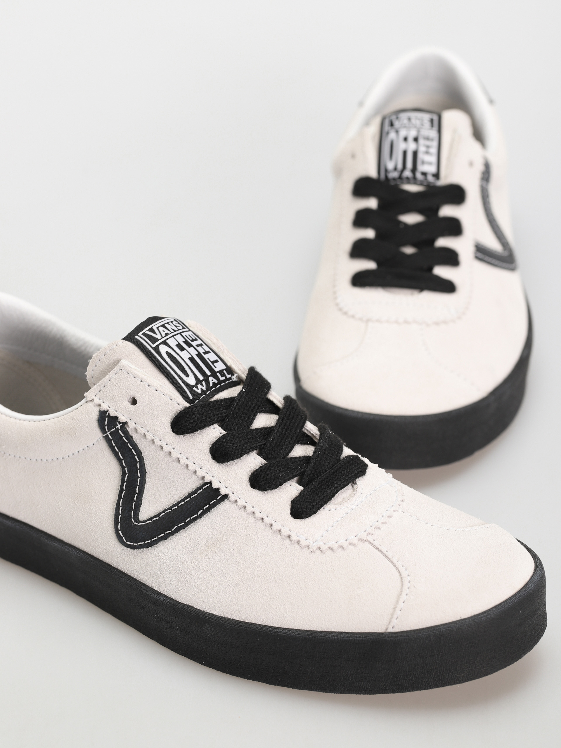 Pantofi Vans Sport Low (suede white/black)