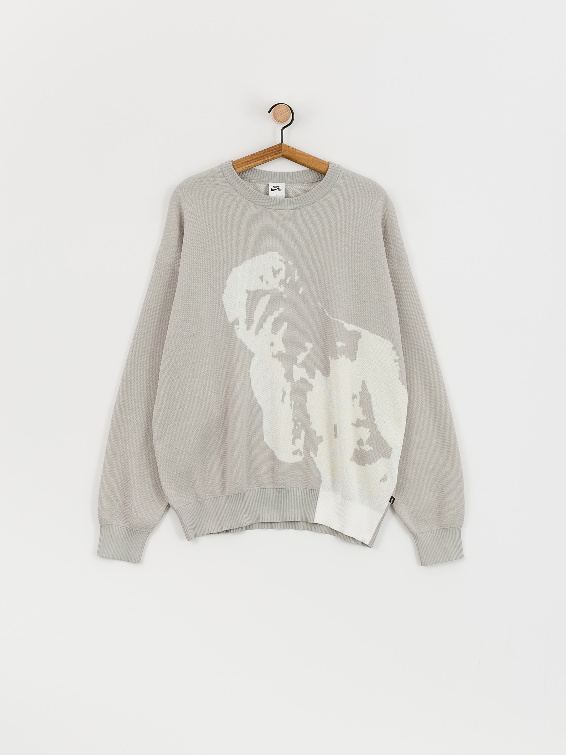 Pulover Nike SB GFX Knitted (lt iron ore)