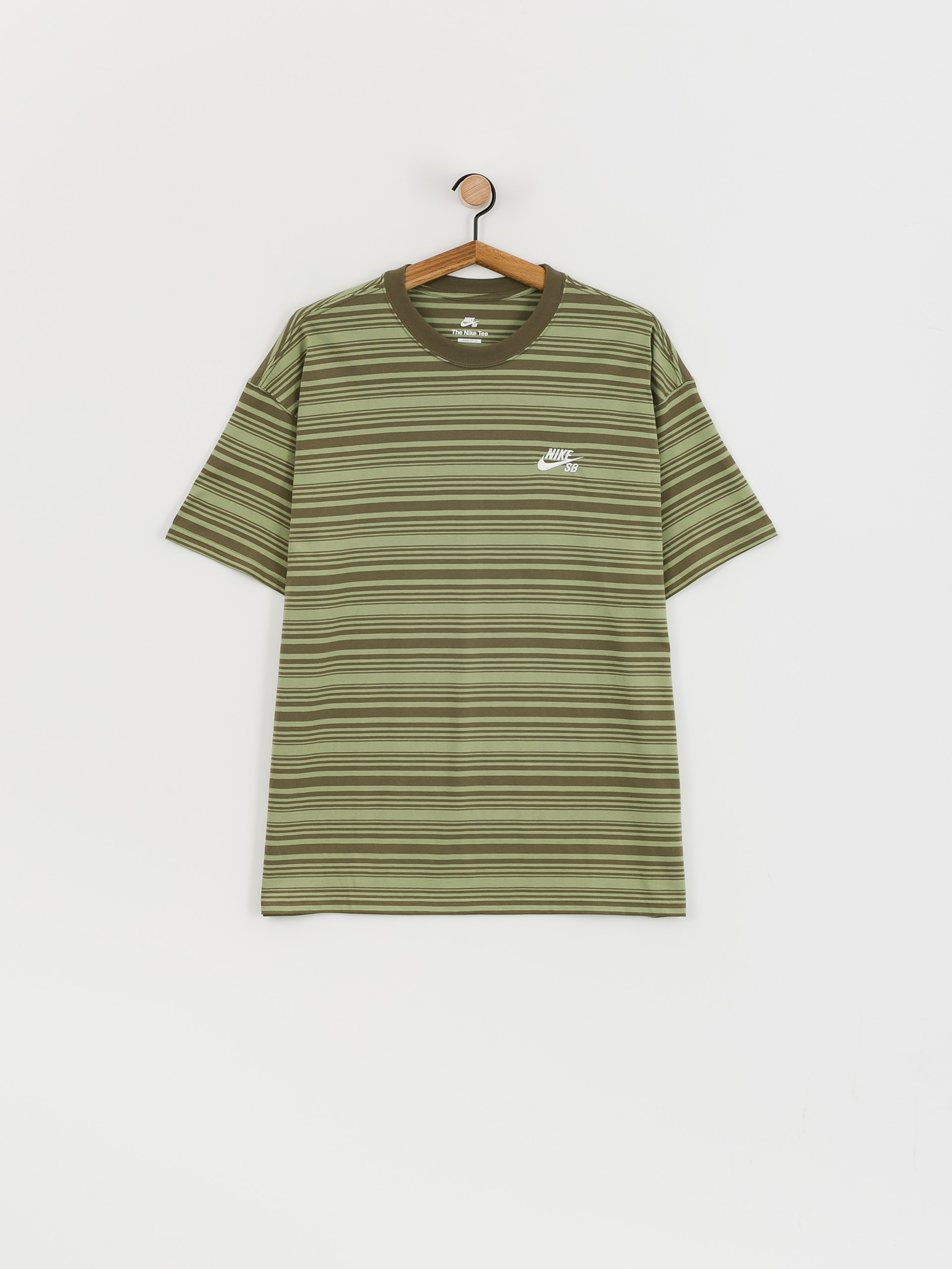Tricou Nike SB M90 Stripe (oil green)