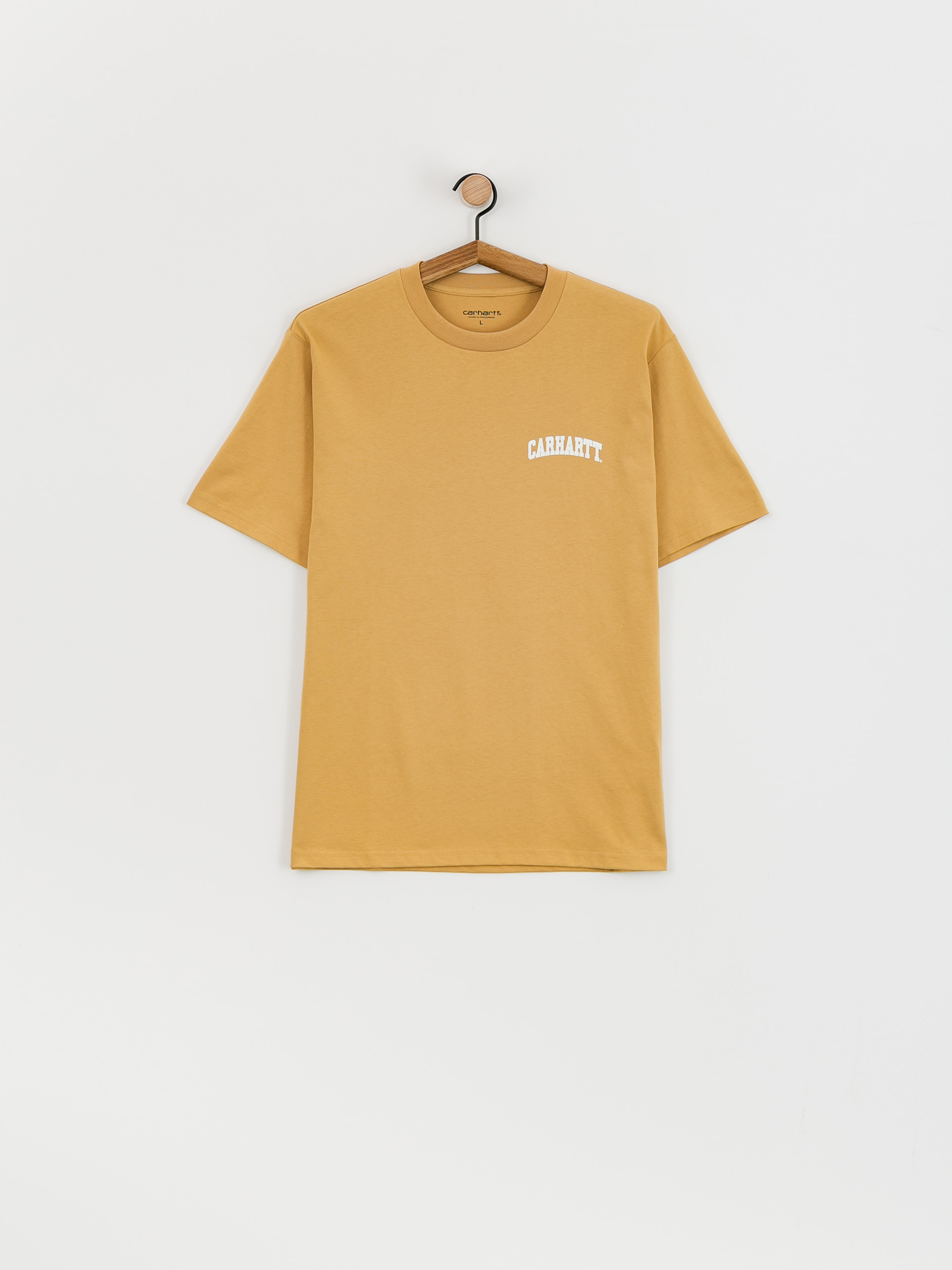 Tricou Carhartt WIP University Script (bourbon/white)