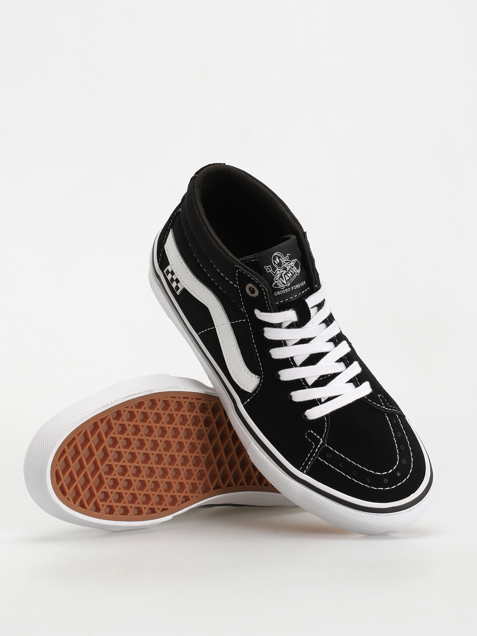 Pantofi Vans Skate Grosso Mid (black/white)