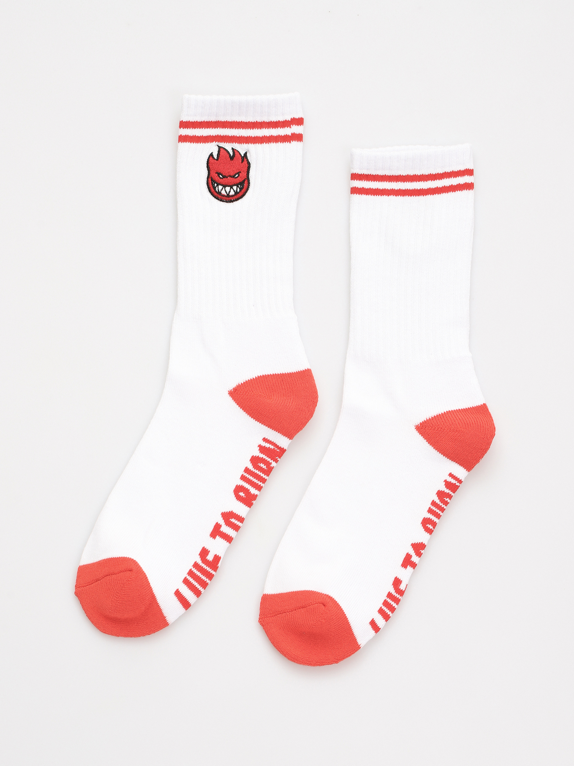 Șosete Spitfire Bh Fill Emb (white/red)