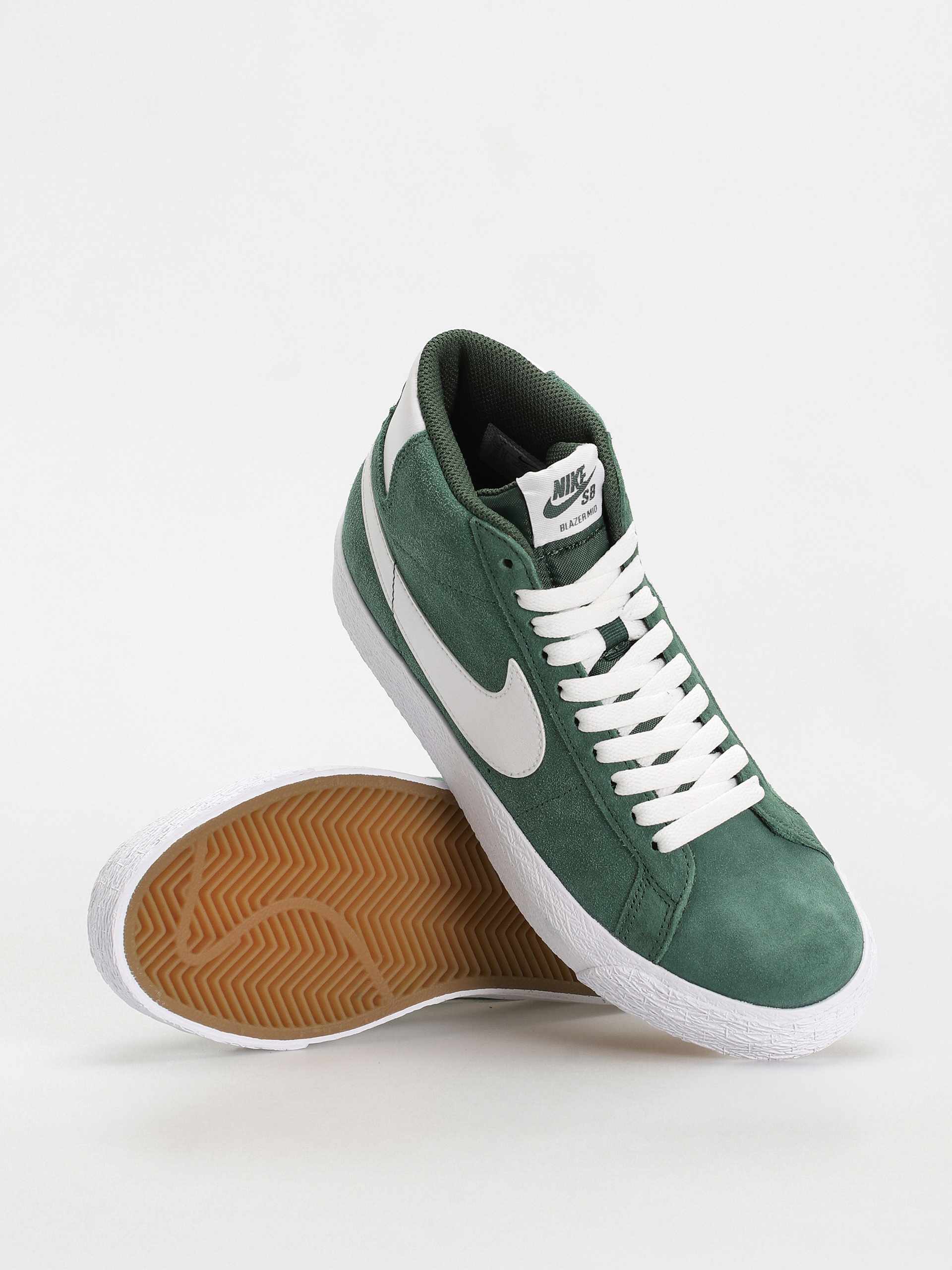Pantofi Nike SB Zoom Blazer Mid (fir/white fir white)