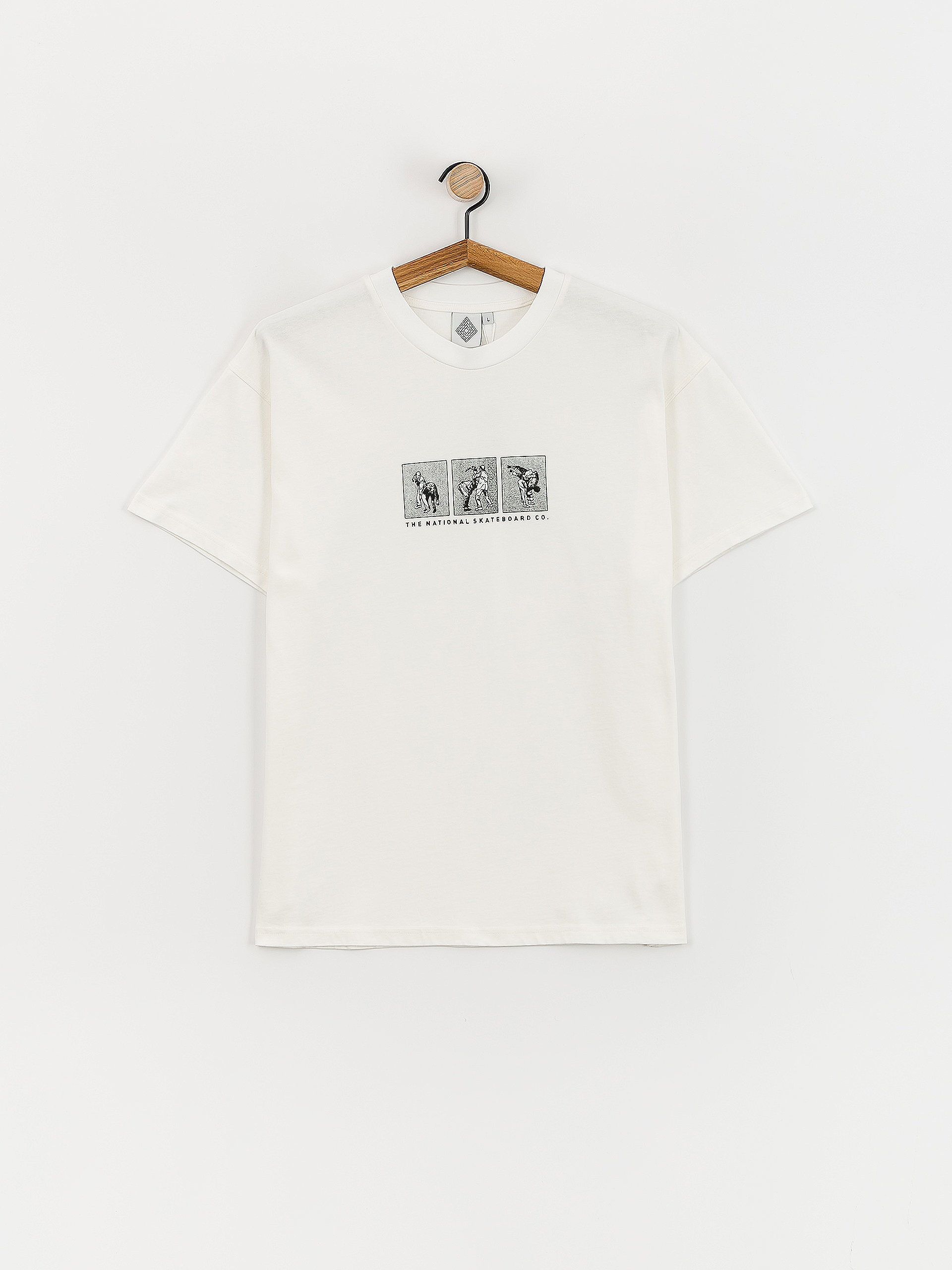 Tricou The National Skateboard Co Office Politics Triptych (off white)