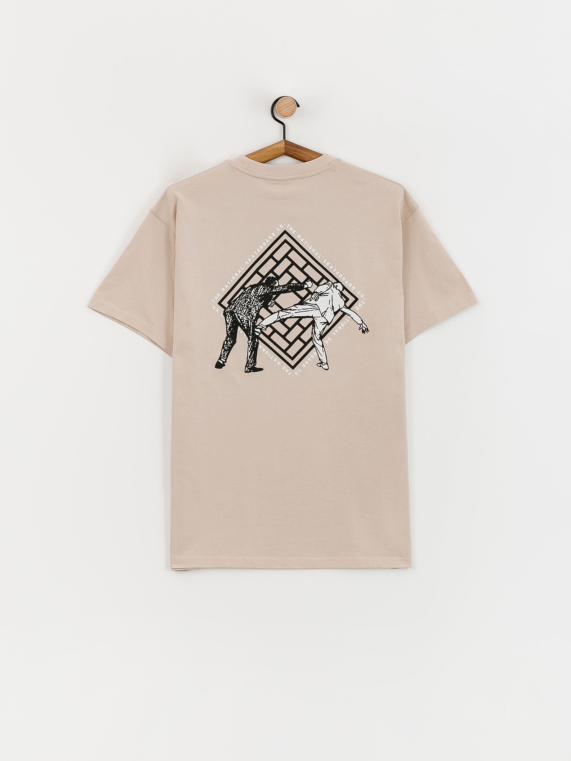 Tricou The National Skateboard Co Office Politics Logo (sand)
