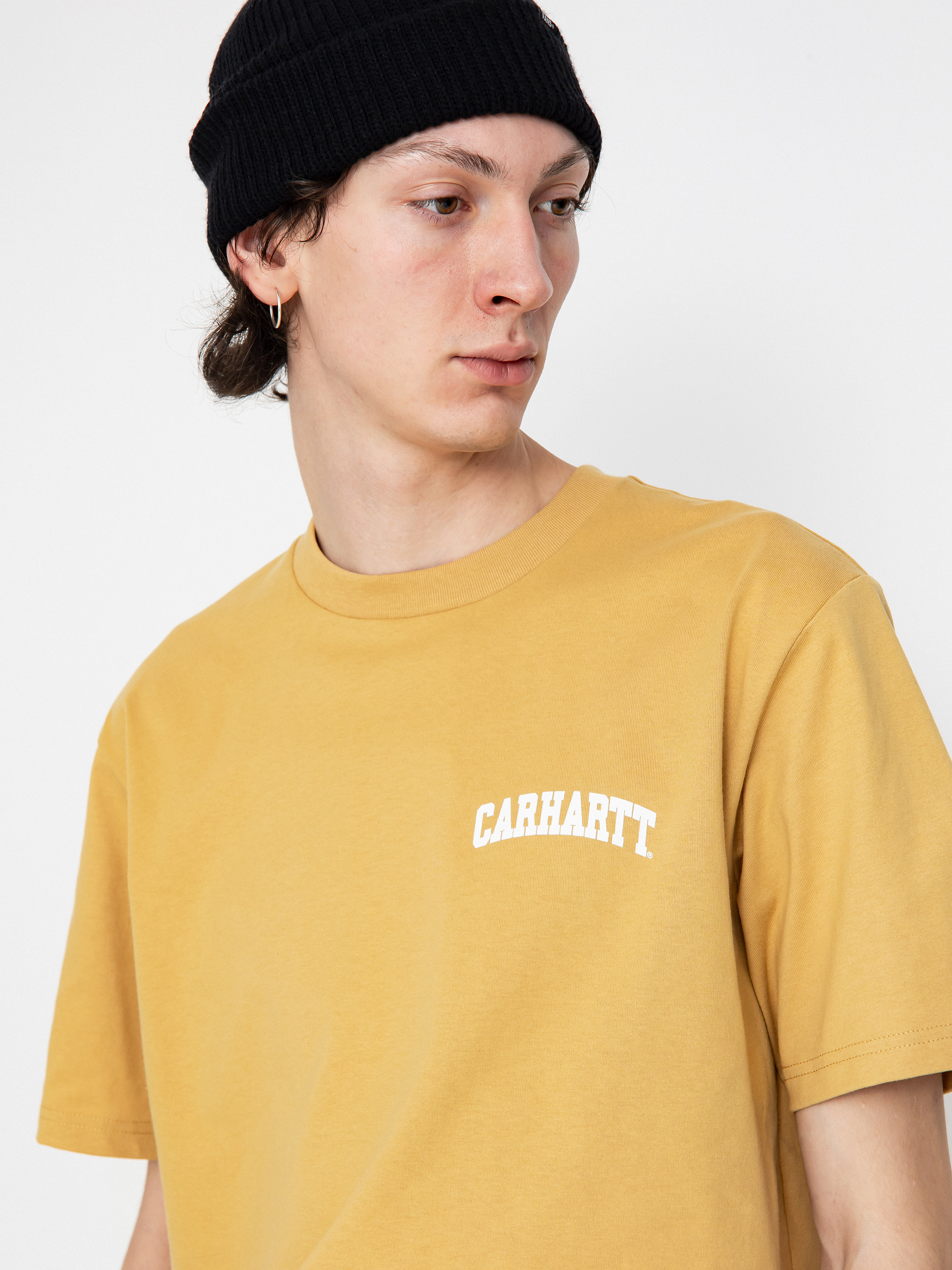 Tricou Carhartt WIP University Script (bourbon/white)