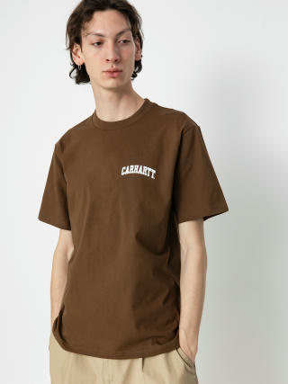 Tricou Carhartt WIP University Script (lumber/white)