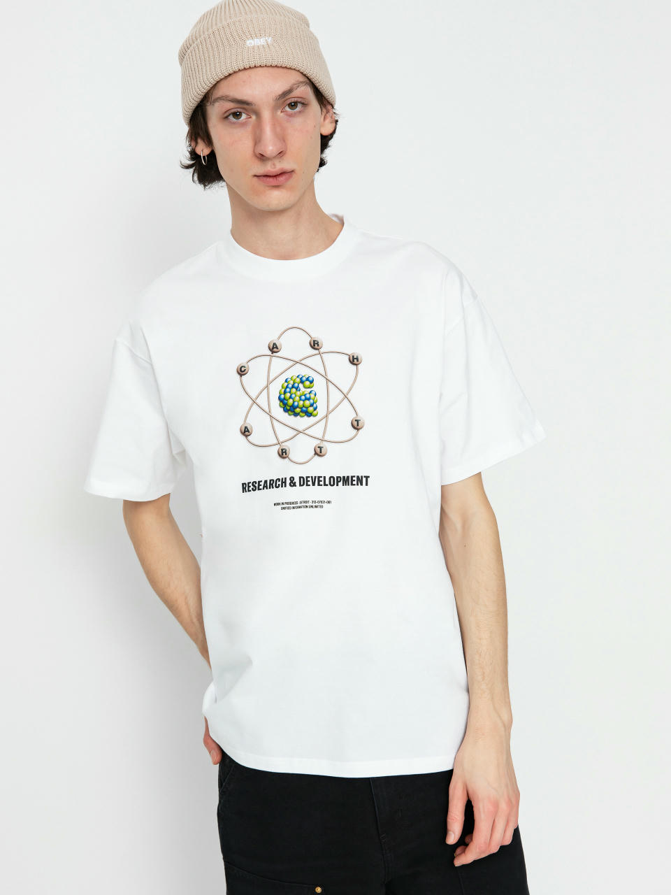 Tricou Carhartt WIP R&D (white)