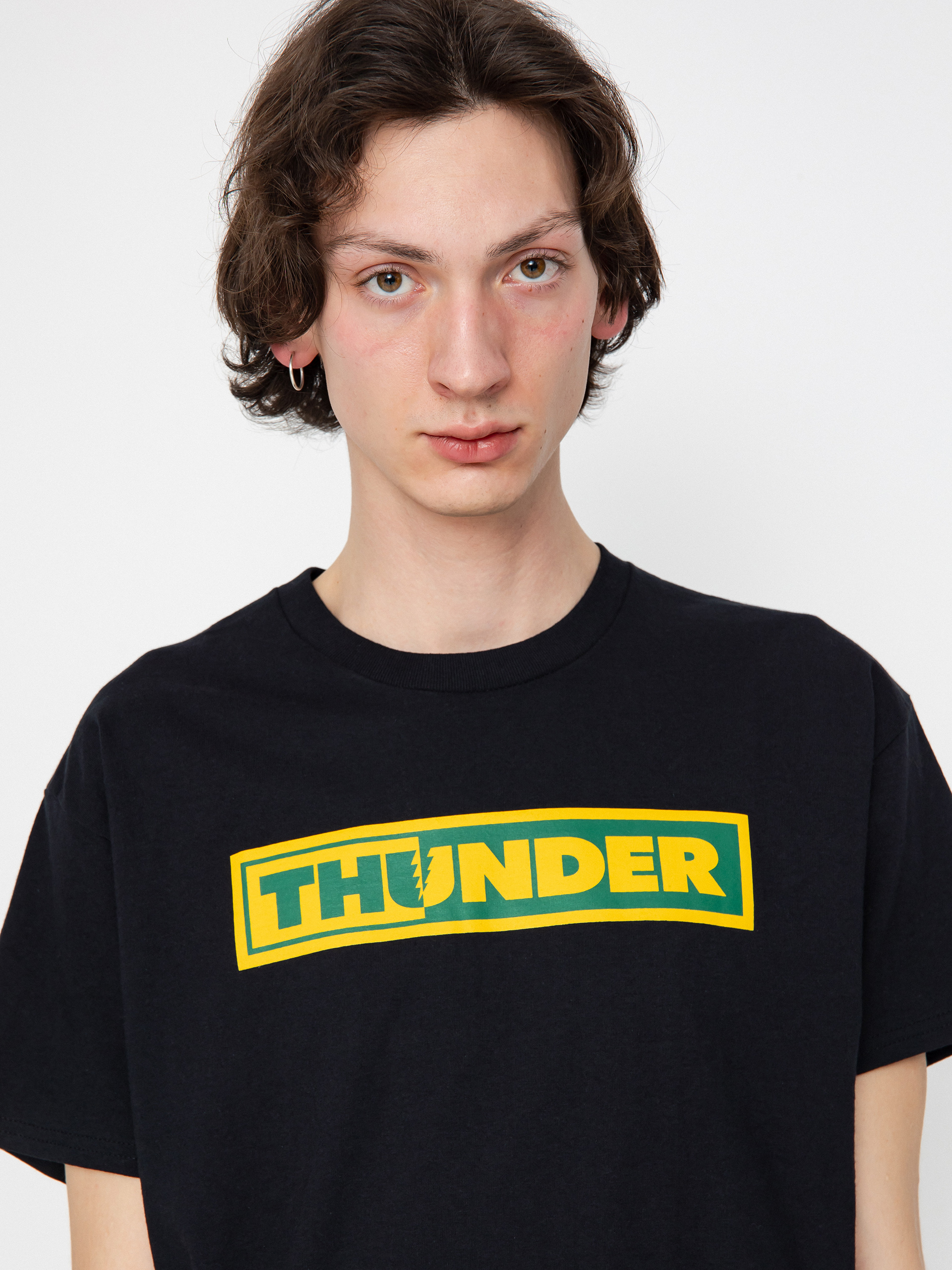 Tricou Thunder Bolts (black/teal/gold)