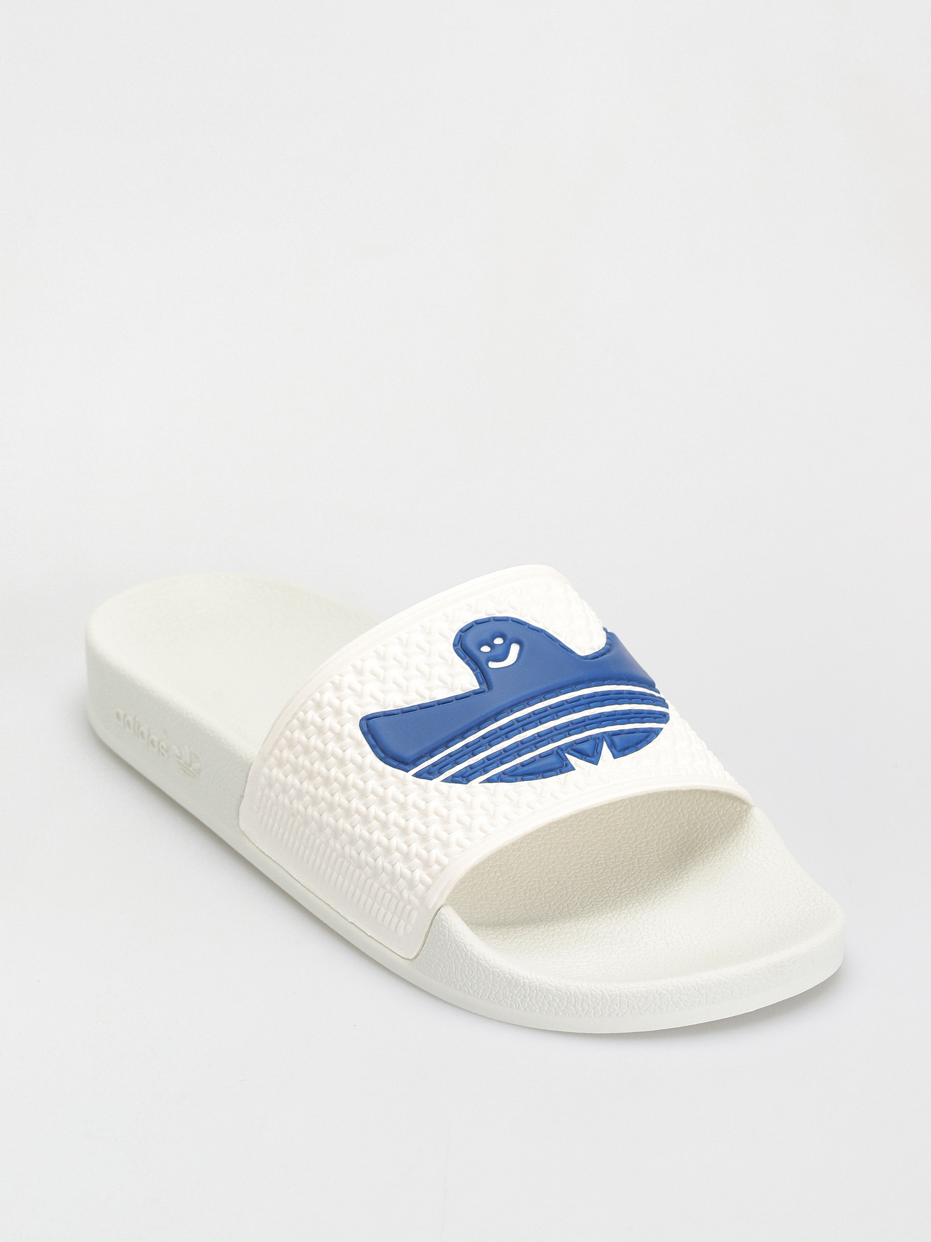 Șlapi adidas Shmoofoil (cwhite/royblu/cwhite)