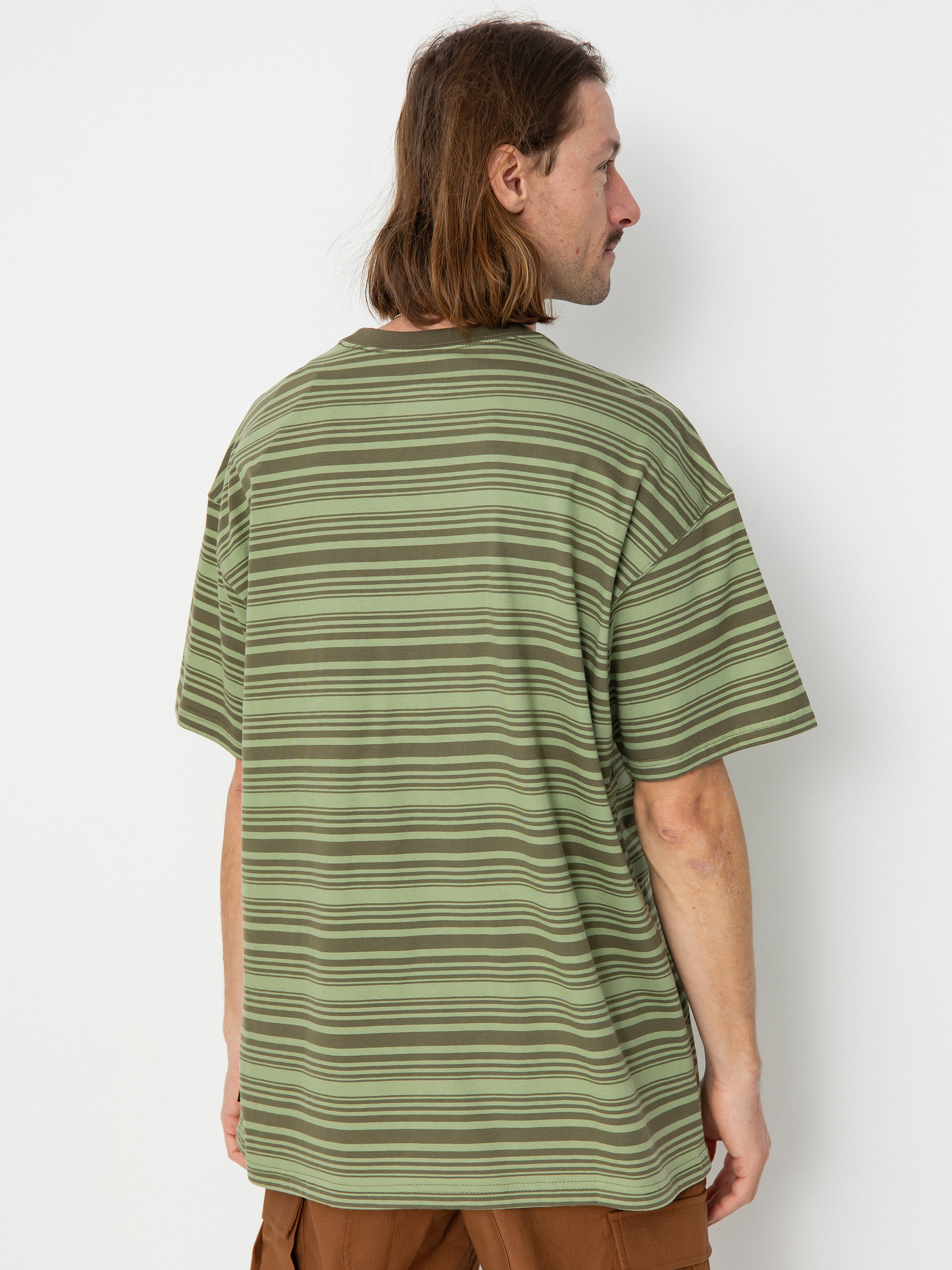 Tricou Nike SB M90 Stripe (oil green)