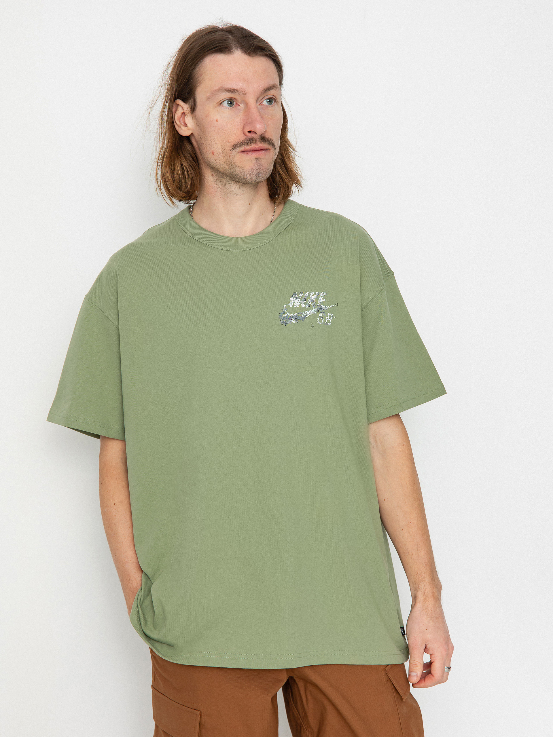 Tricou Nike SB M90 Sust Yuto (oil green)
