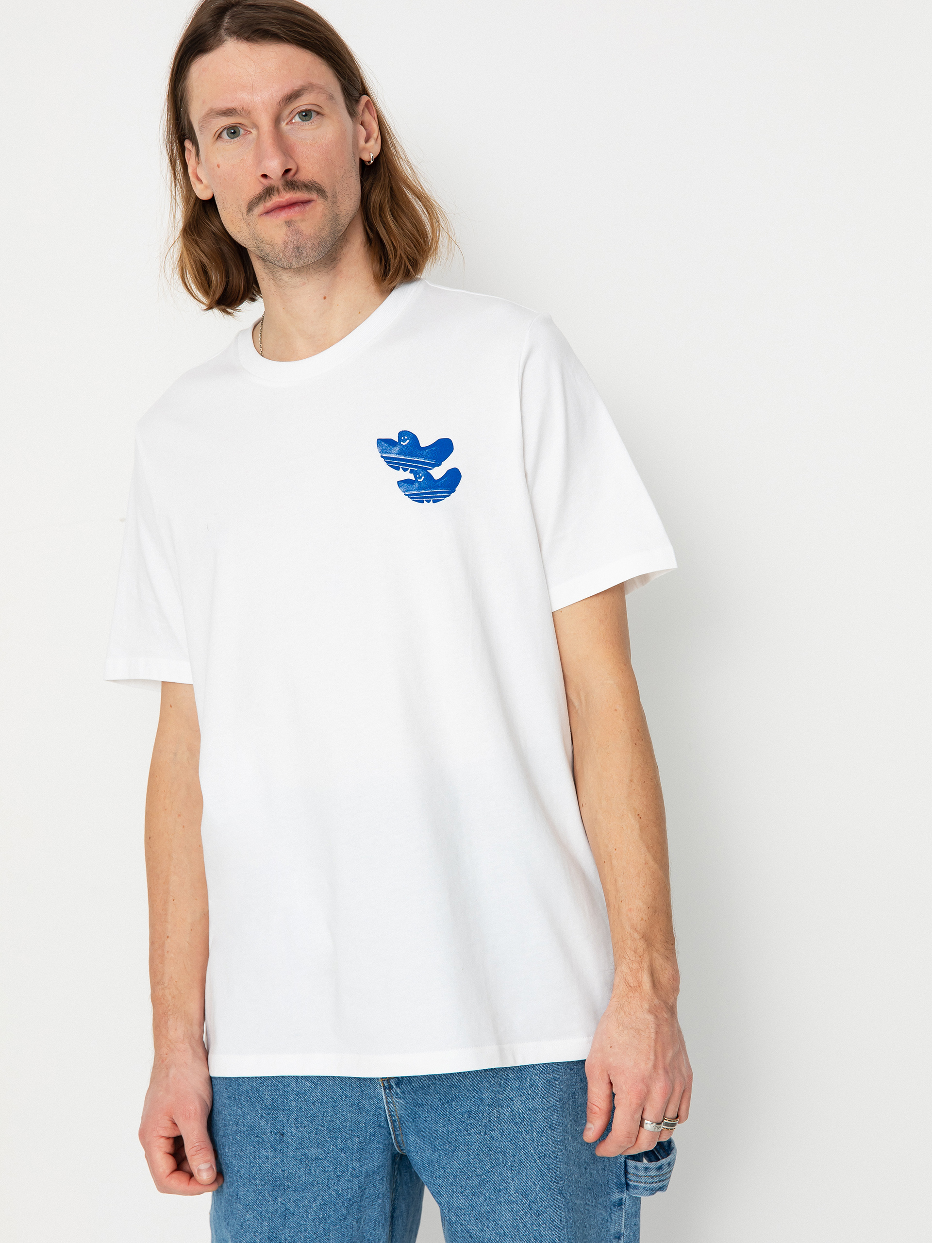 Tricou adidas Shmoo G (white/royblu)